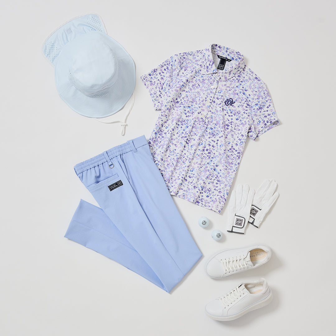 【NEW SUMMER STYLE - SPLASH PRINTED ASKIN® SHIRT】水彩画のように、重なり合うやわらかな色彩。水面に広がる波紋のように、自由自在なスタイルを。