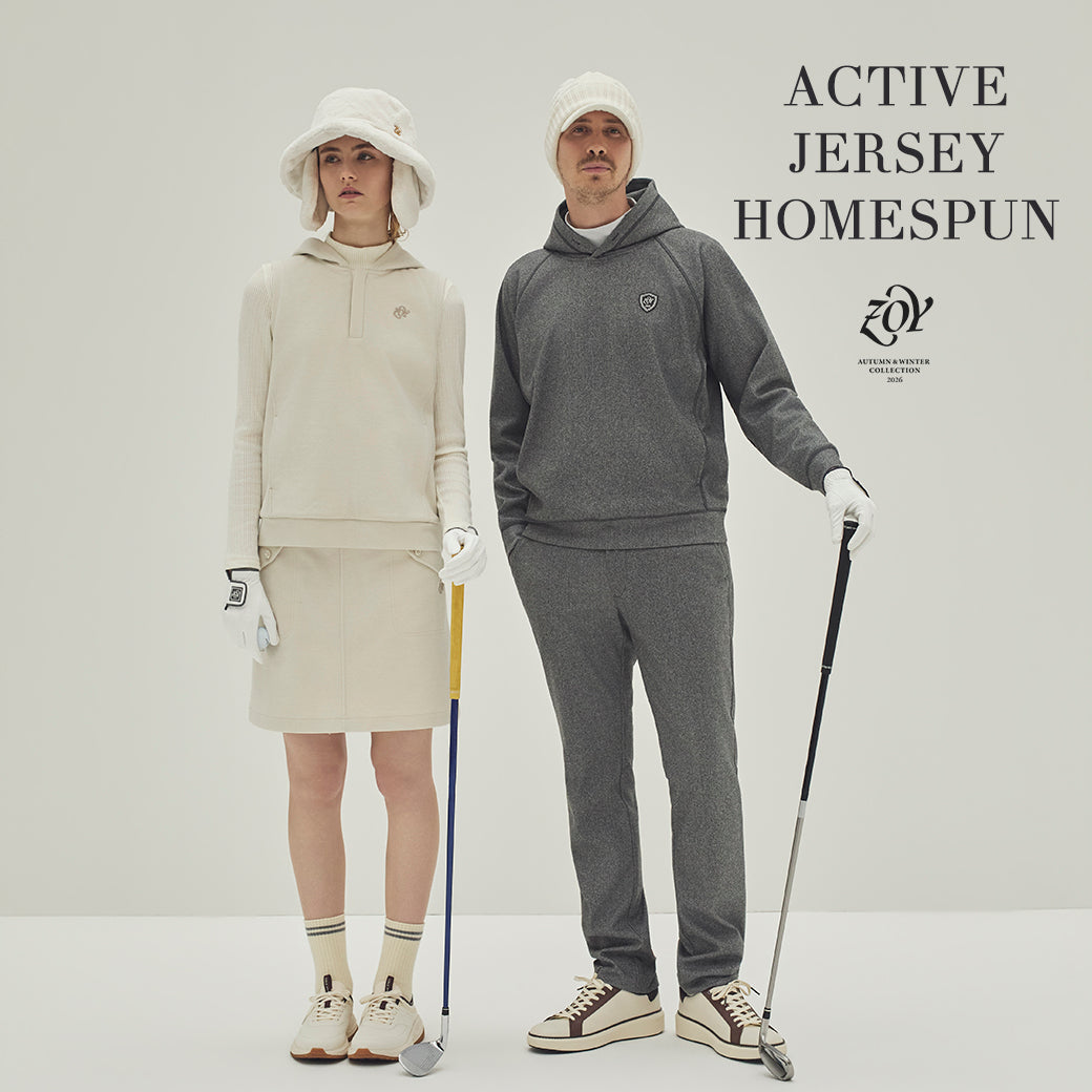 【ACTIVE JERSEY HOMESPUN - 26AW COLLECTION】快適さの中で装いに妥協はしない。ZOYが提唱するスポーティッシュ&エレガントを体現する、珠玉のラインナップ完成