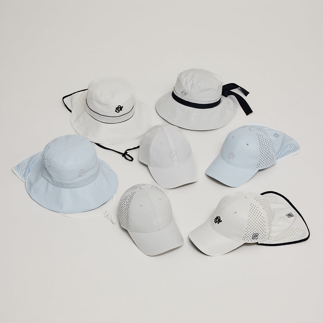 【完売アイテム再入荷 - COOLING HEADWEAR LINEUPS】発売直後から完売の「サマーシールドハット」が数量限り、待望の再入荷。遮熱・放射冷却・気化熱など優れた冷感機能を持つ「最先端のクーリングヘッドウェア」を厳選しご紹介