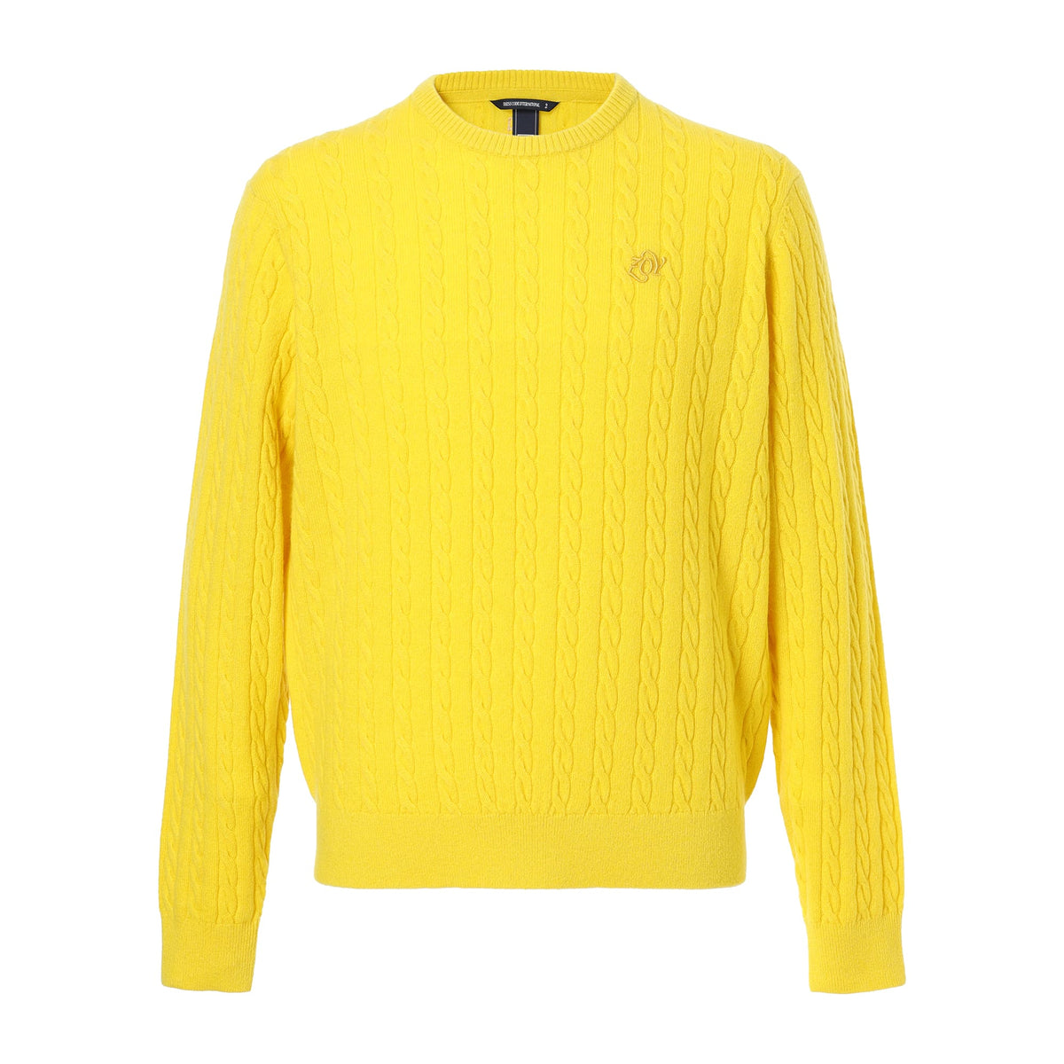 MEN Recycled CASHMERE 長袖セーター イエロー