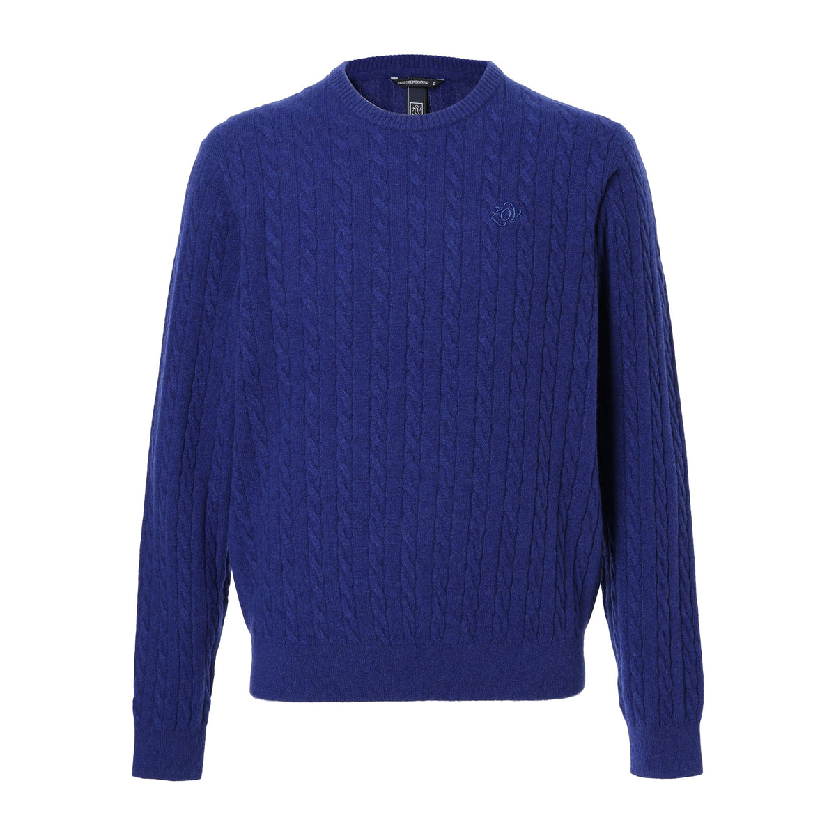 MEN Recycled CASHMERE 長袖セーター ロイヤルブルー