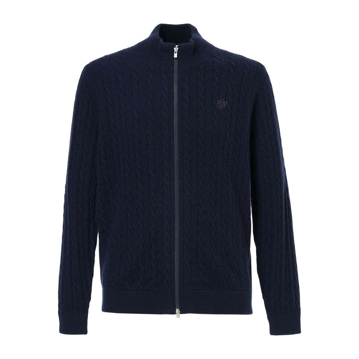 MEN Recycled CASHMERE ニットブルゾン ネイビー
