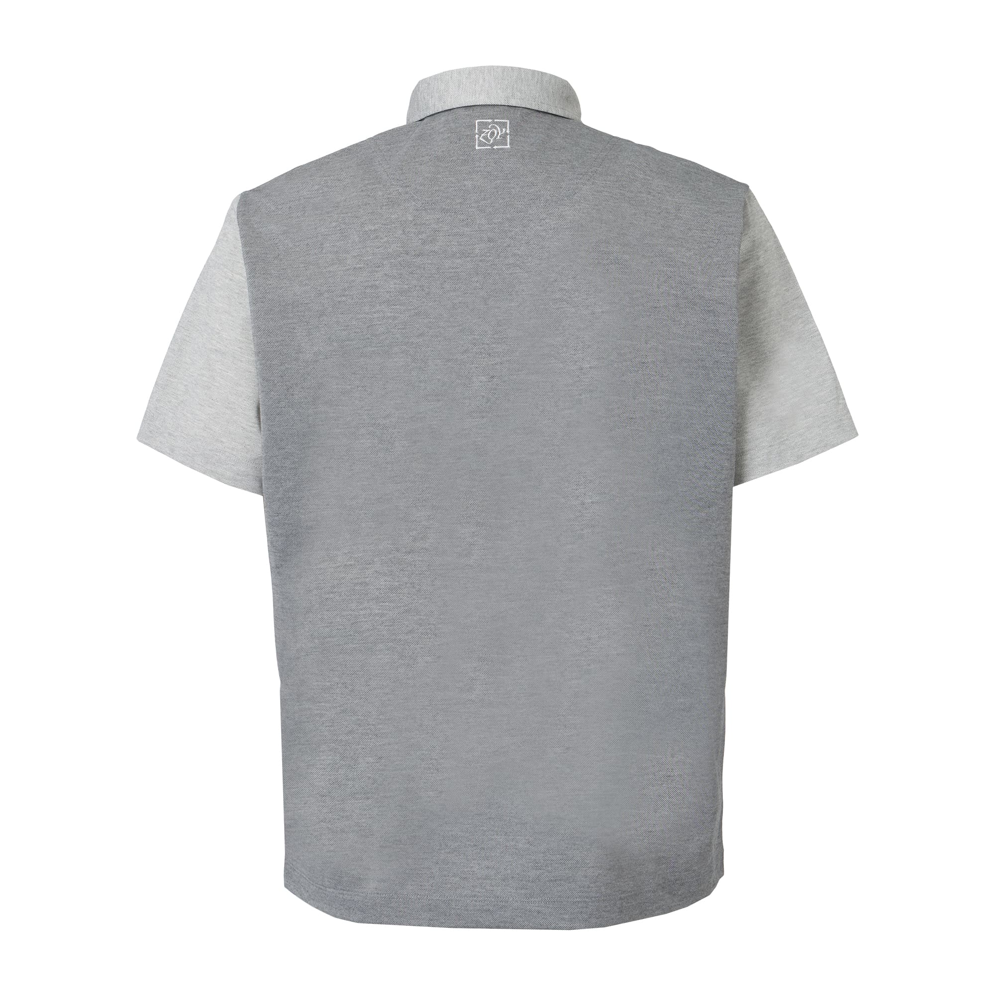 MEN AEGEAN ORGANIC*RENU鹿の子 半袖シャツ グレーミックス