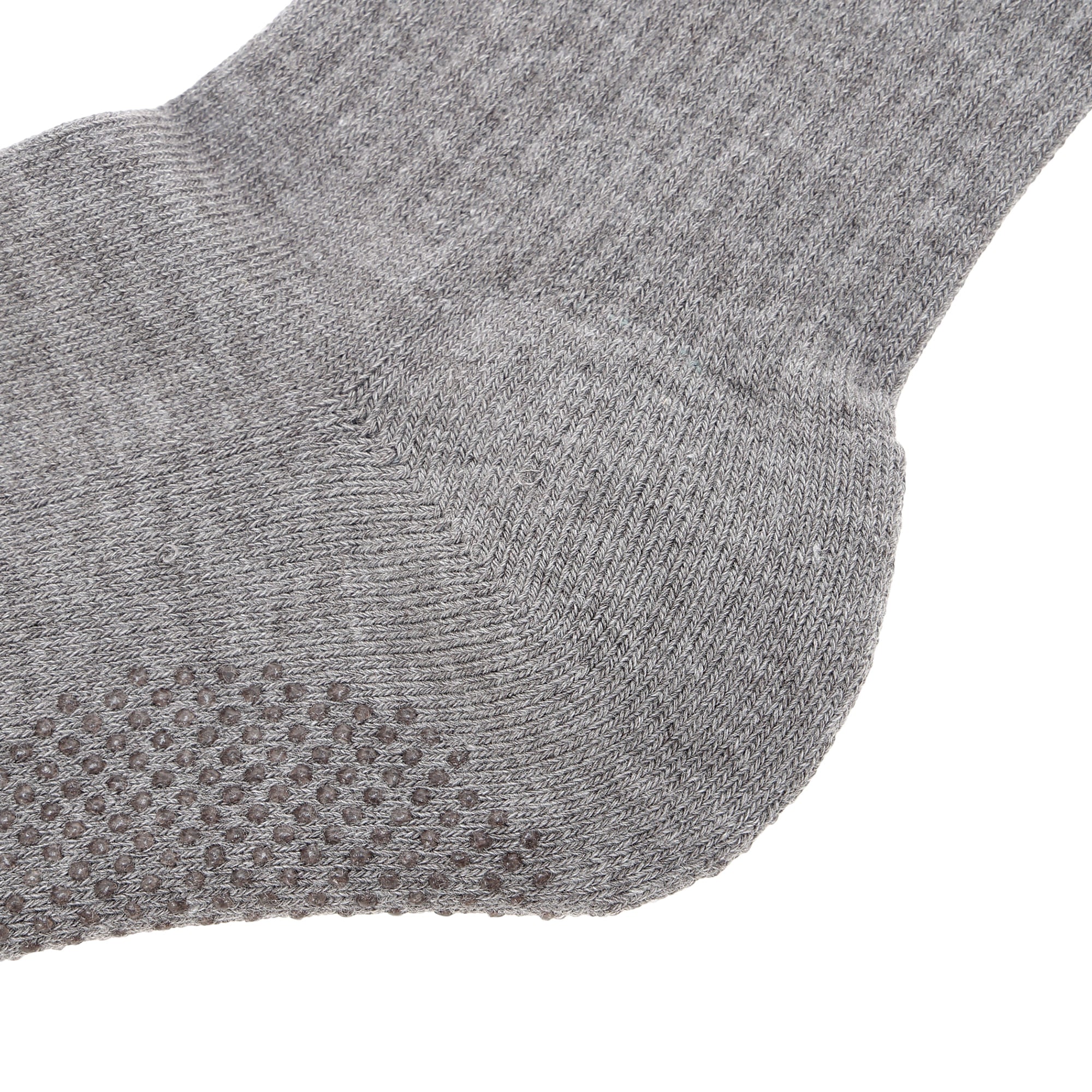 Men's Heel Protect Non-Slip Mid Socks, White