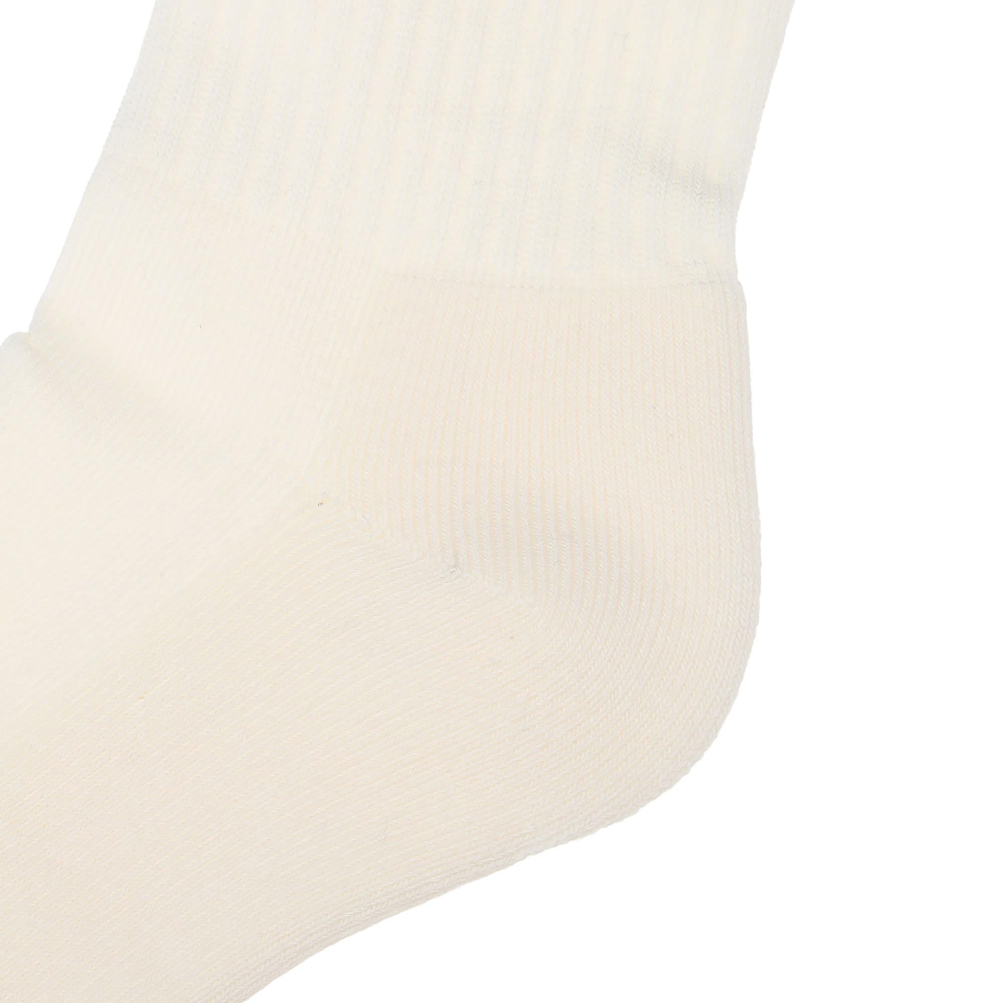 Men's Heel Protect Regular High Socks White