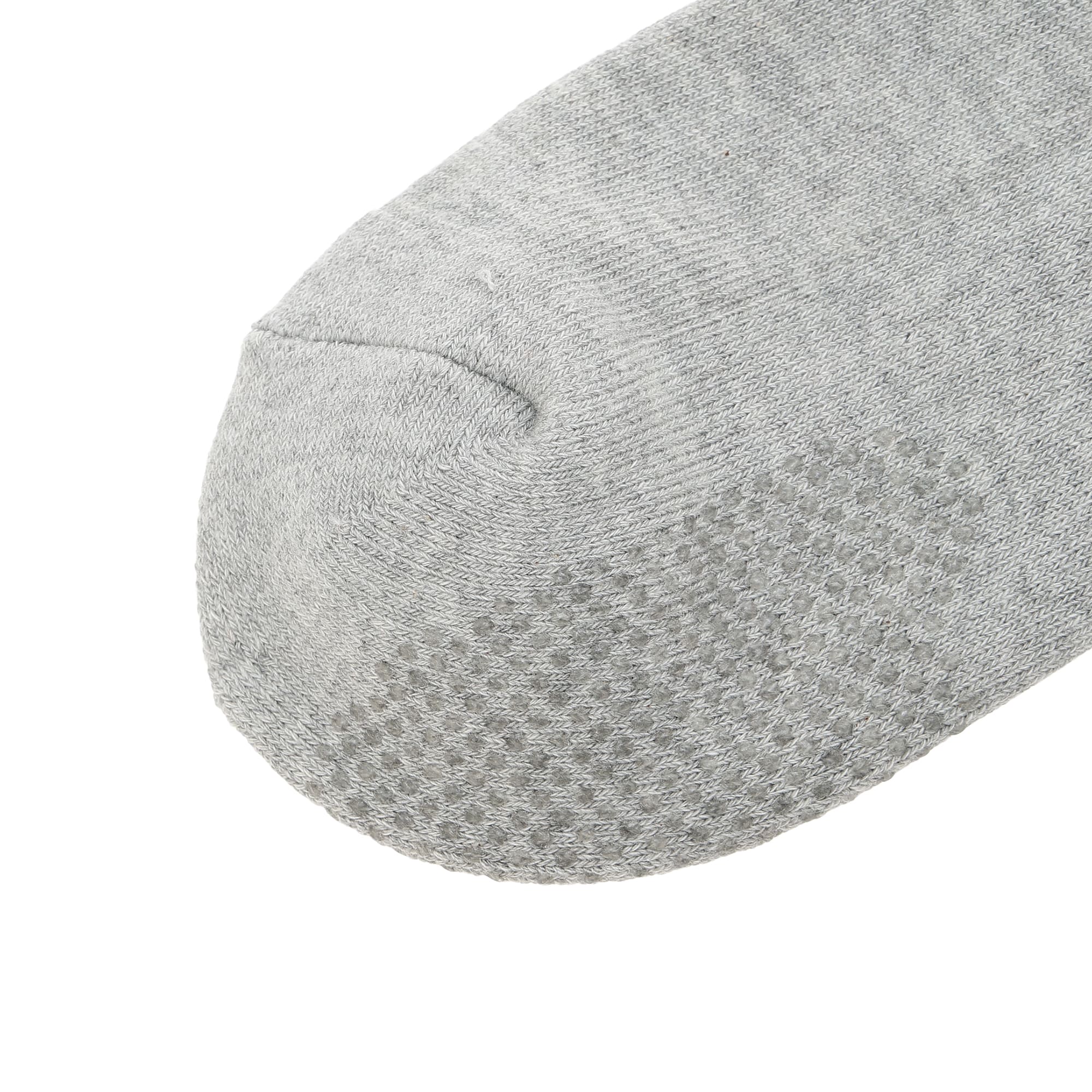 Women's Heel Protect Non-Slip Short Crew Socks, White