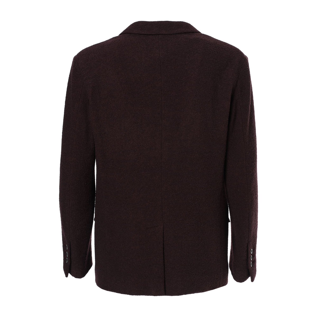 MEN WOOL RING KNIT ジャケット ネイビー
