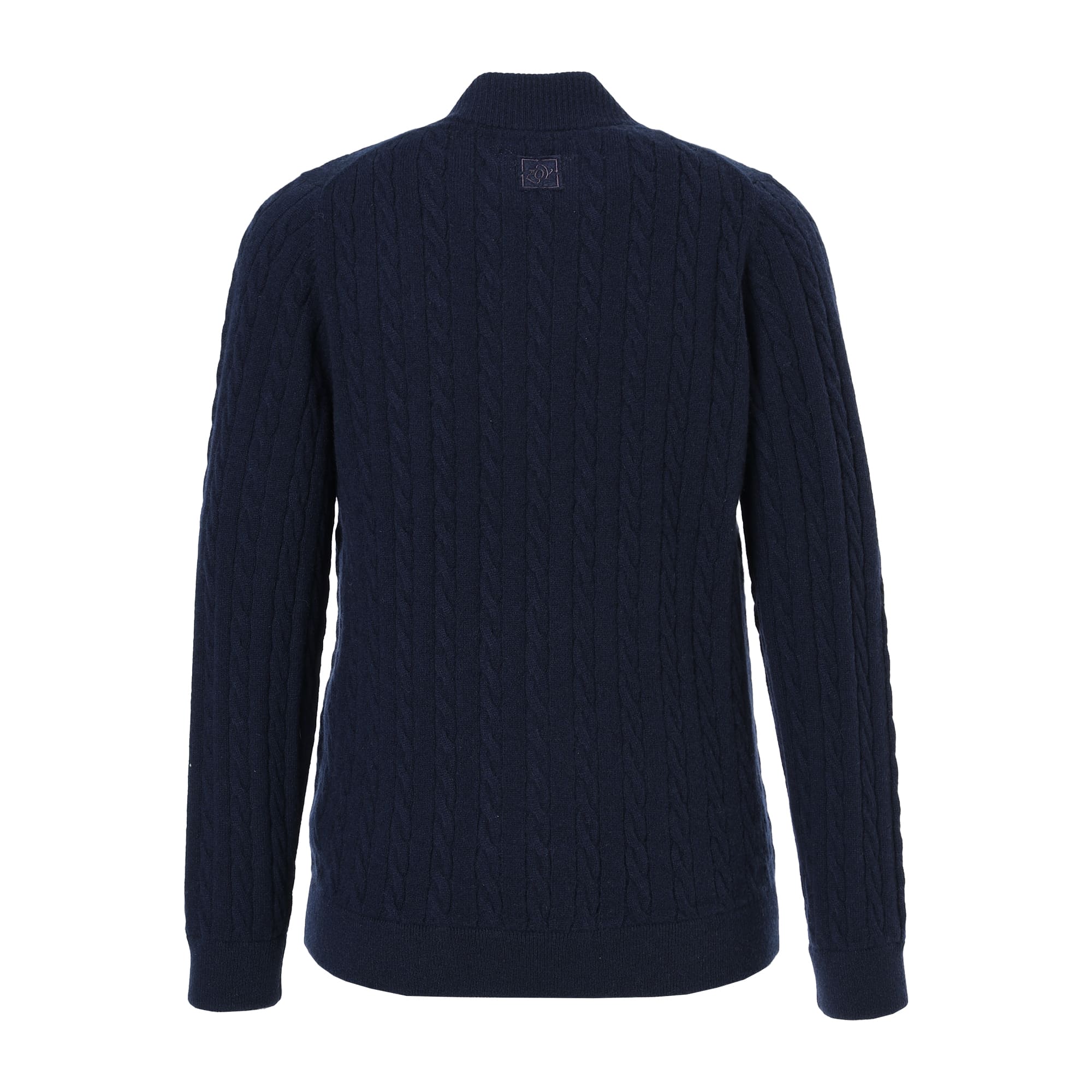 Women's Recycled Cashmere Knit Blouson in Navy