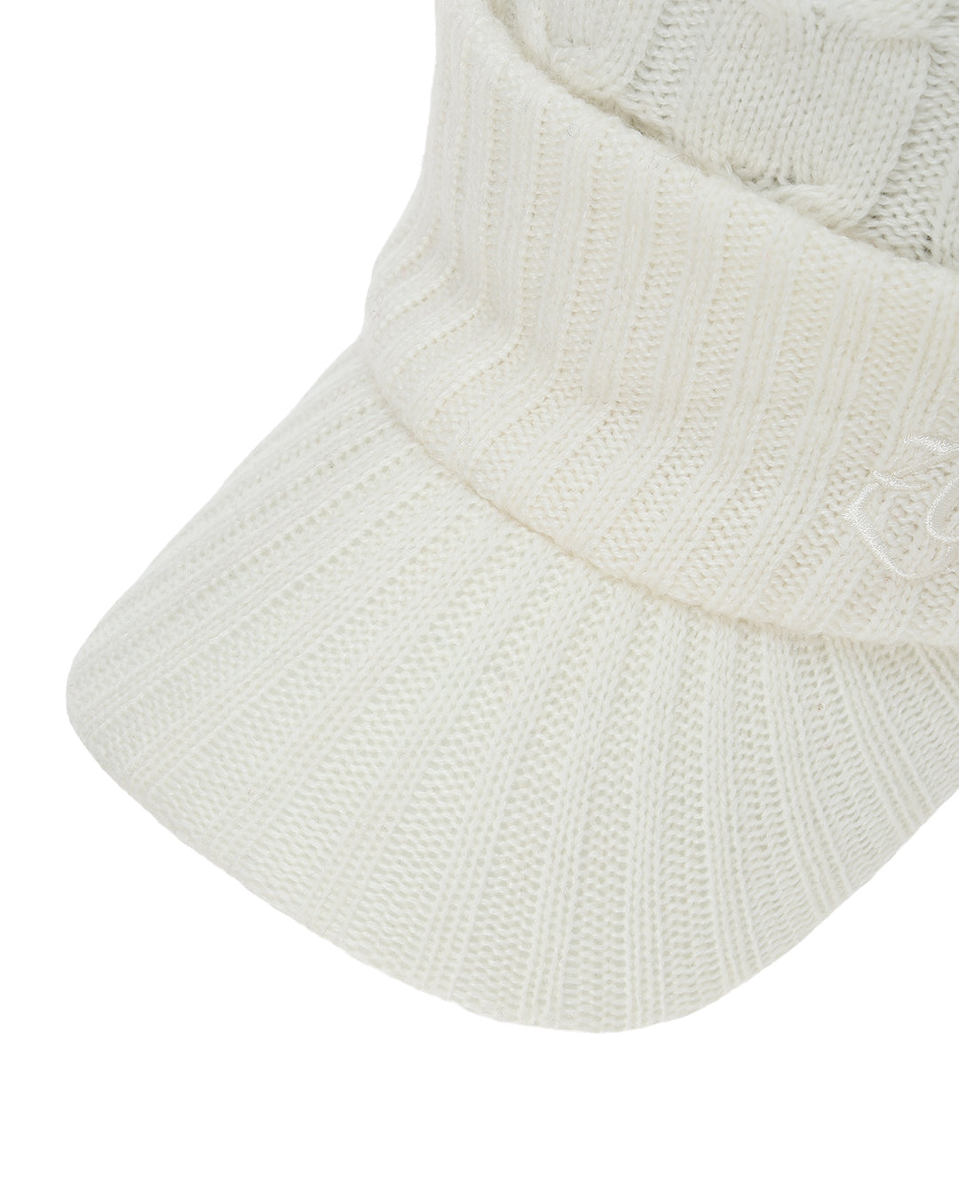 UNISEX ツバ付きニットキャップ ブラウン