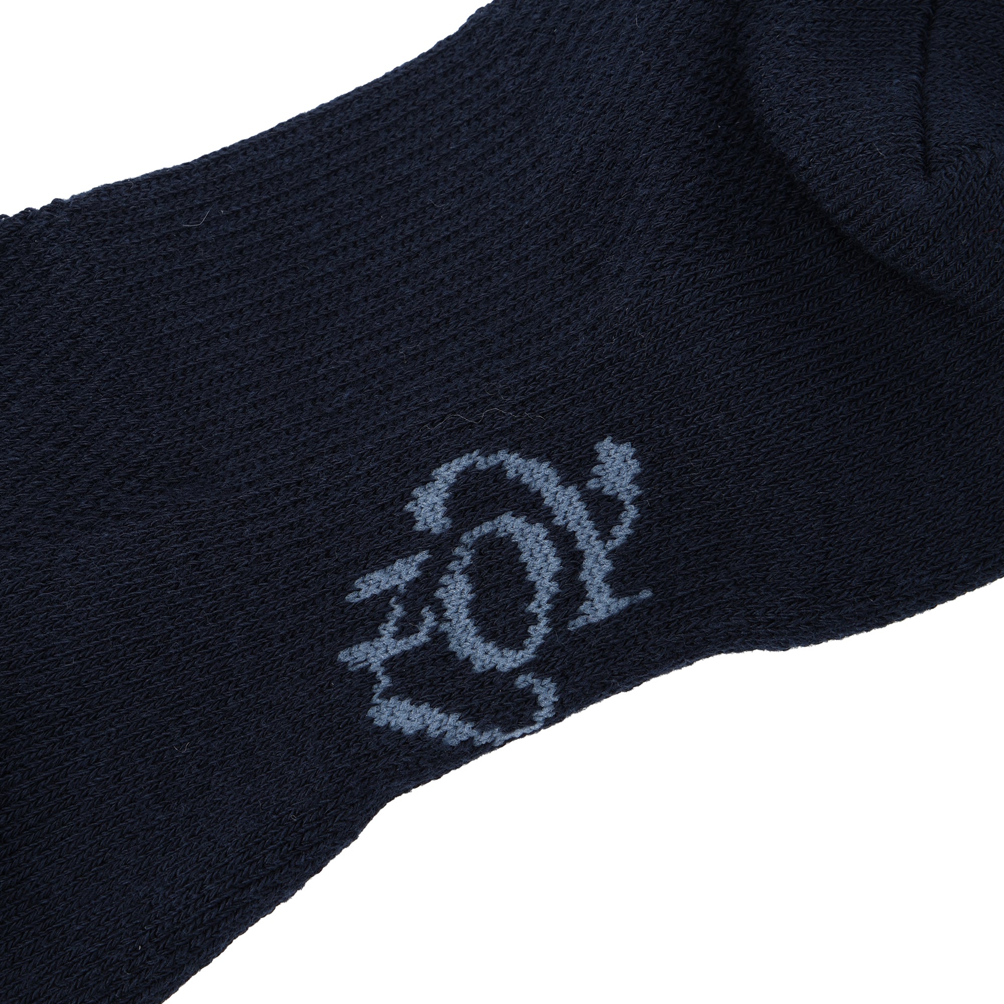 Women's Float Diamond Pattern Knee-High Socks, Navy