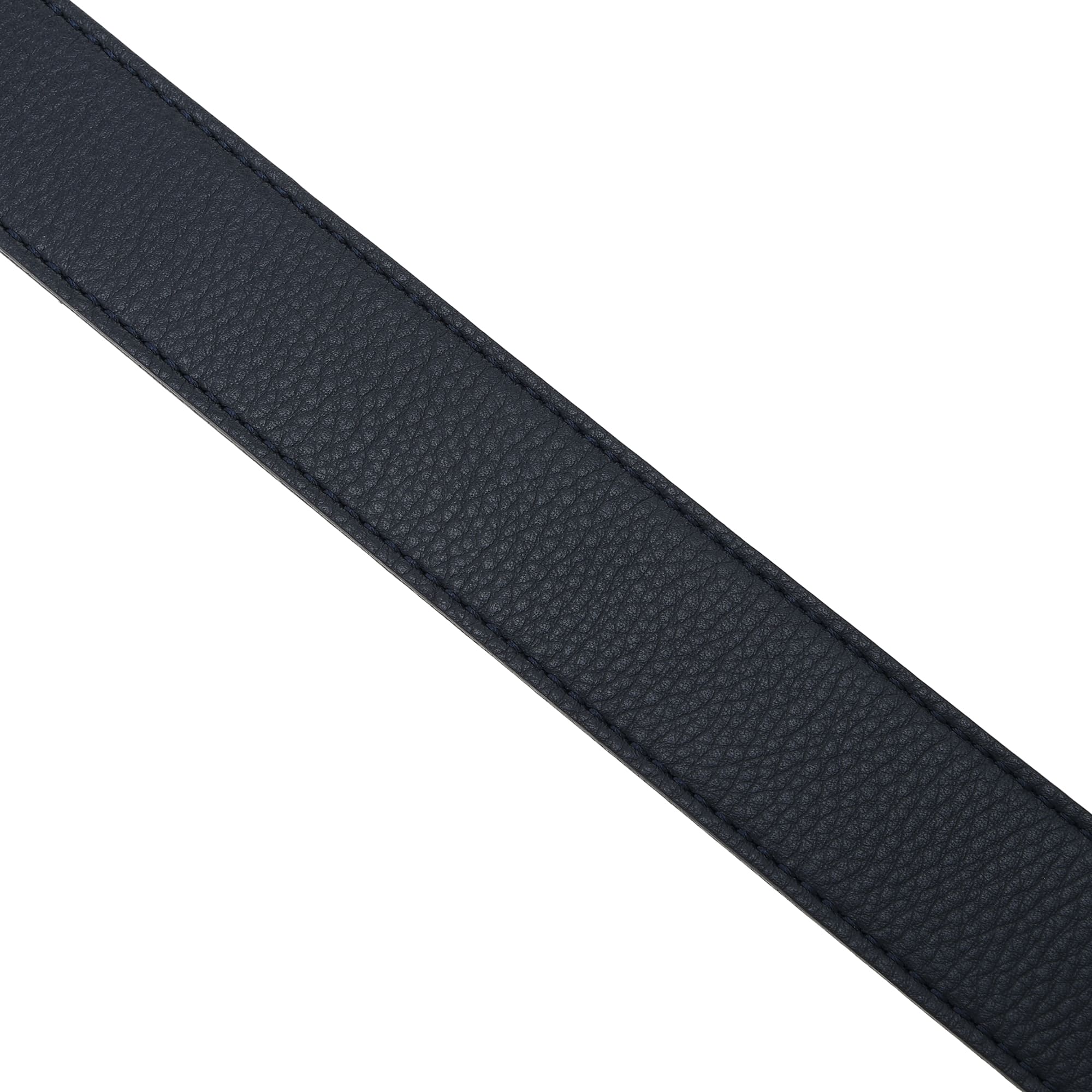 Men's Zuren Leather Belt, Navy