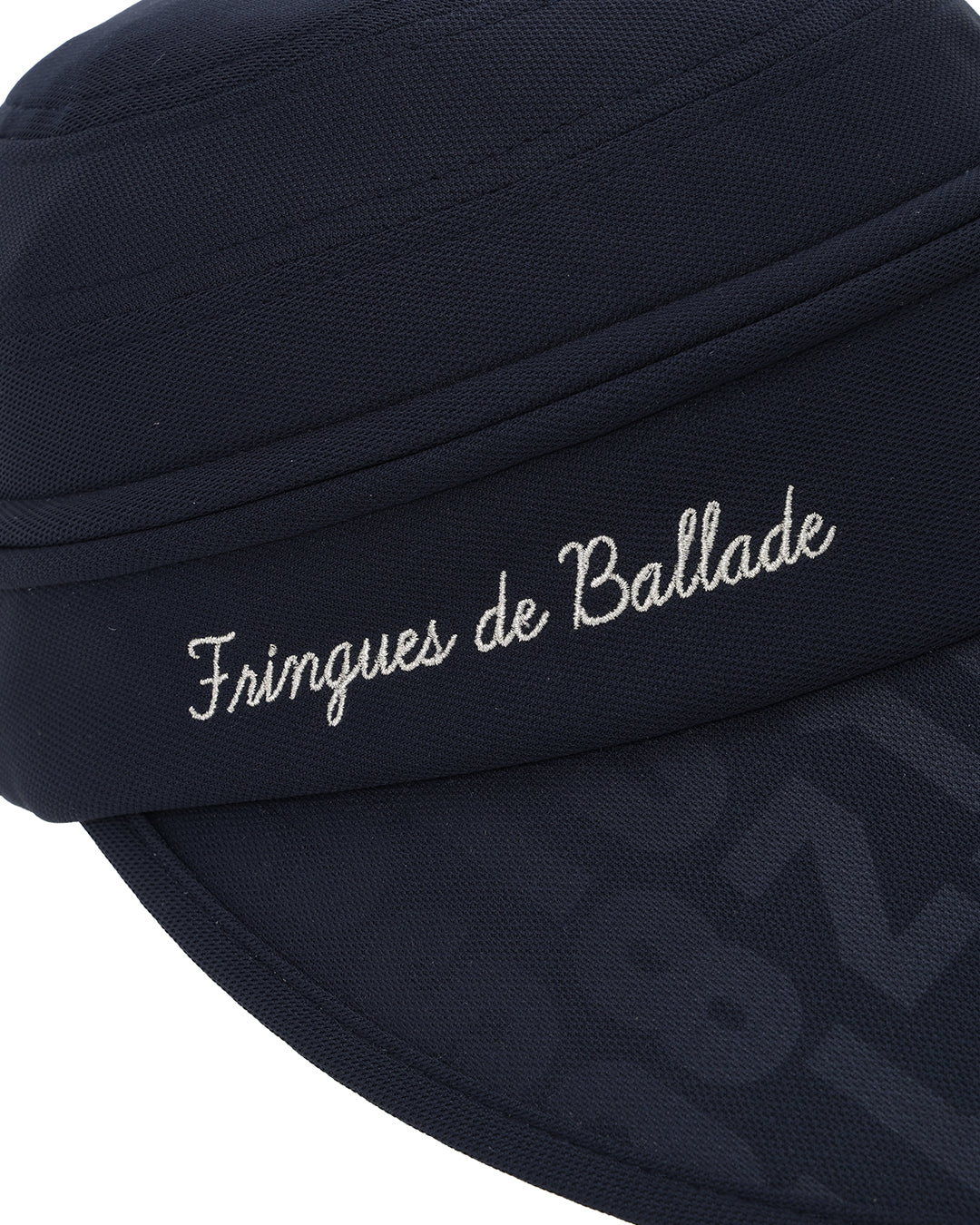 Women's Tweed Visor with Earflaps, Navy