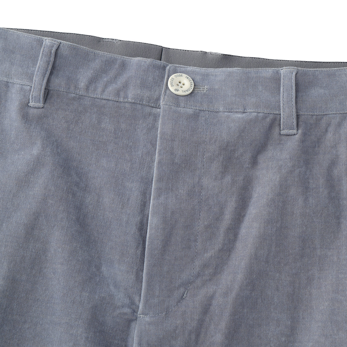MEN 28W シャンブレーコール ロングパンツ ショコラ