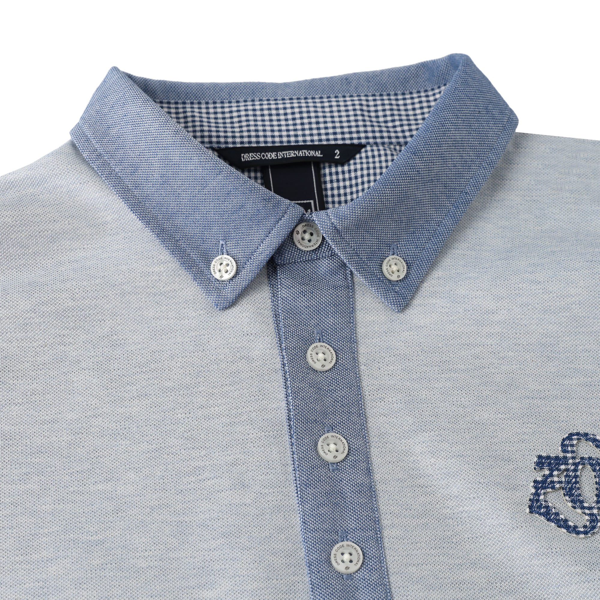 MEN AEGEAN ORGANIC*RENU鹿の子 半袖シャツ グレーミックス