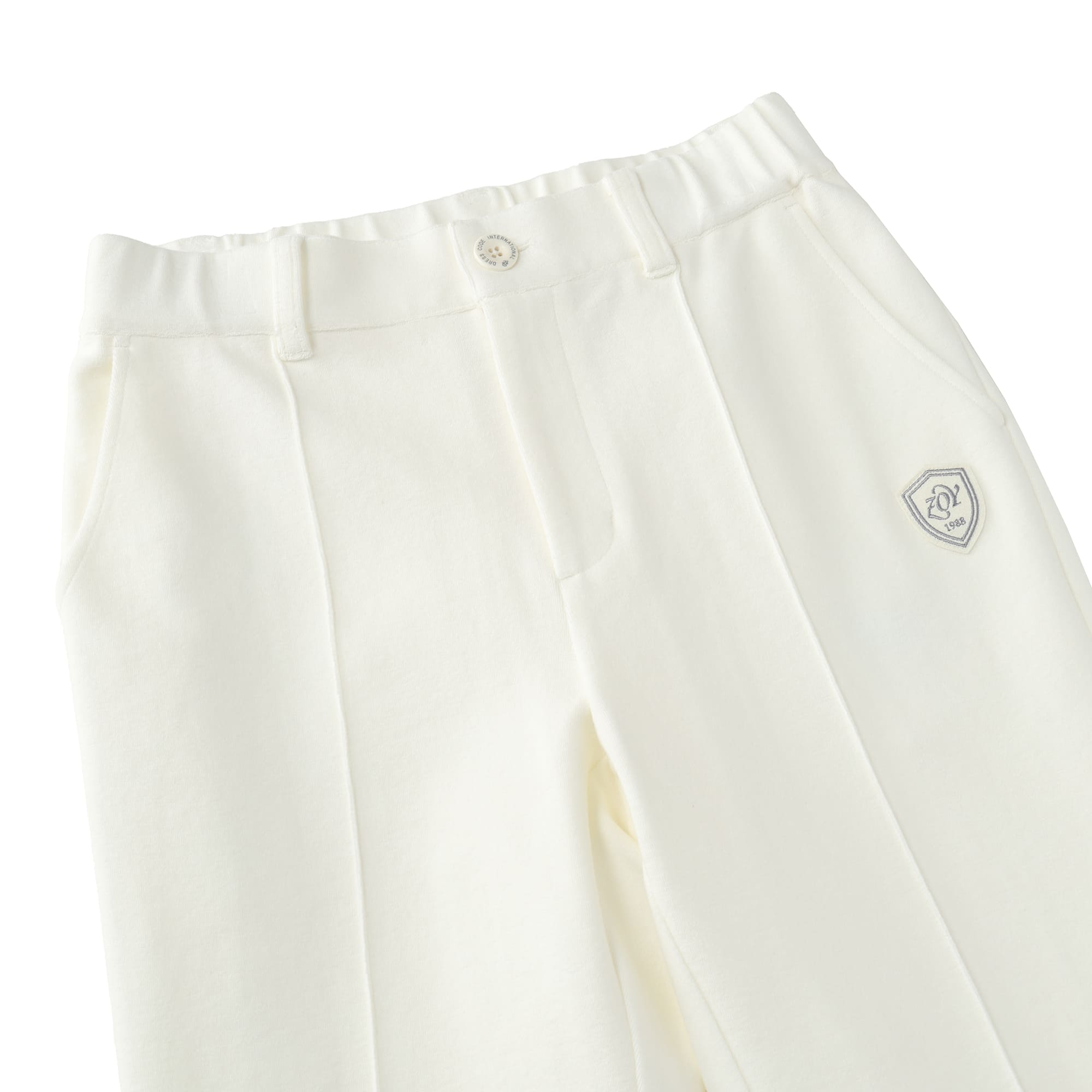Women's Organic Cotton Tile Long Pants, Charcoal