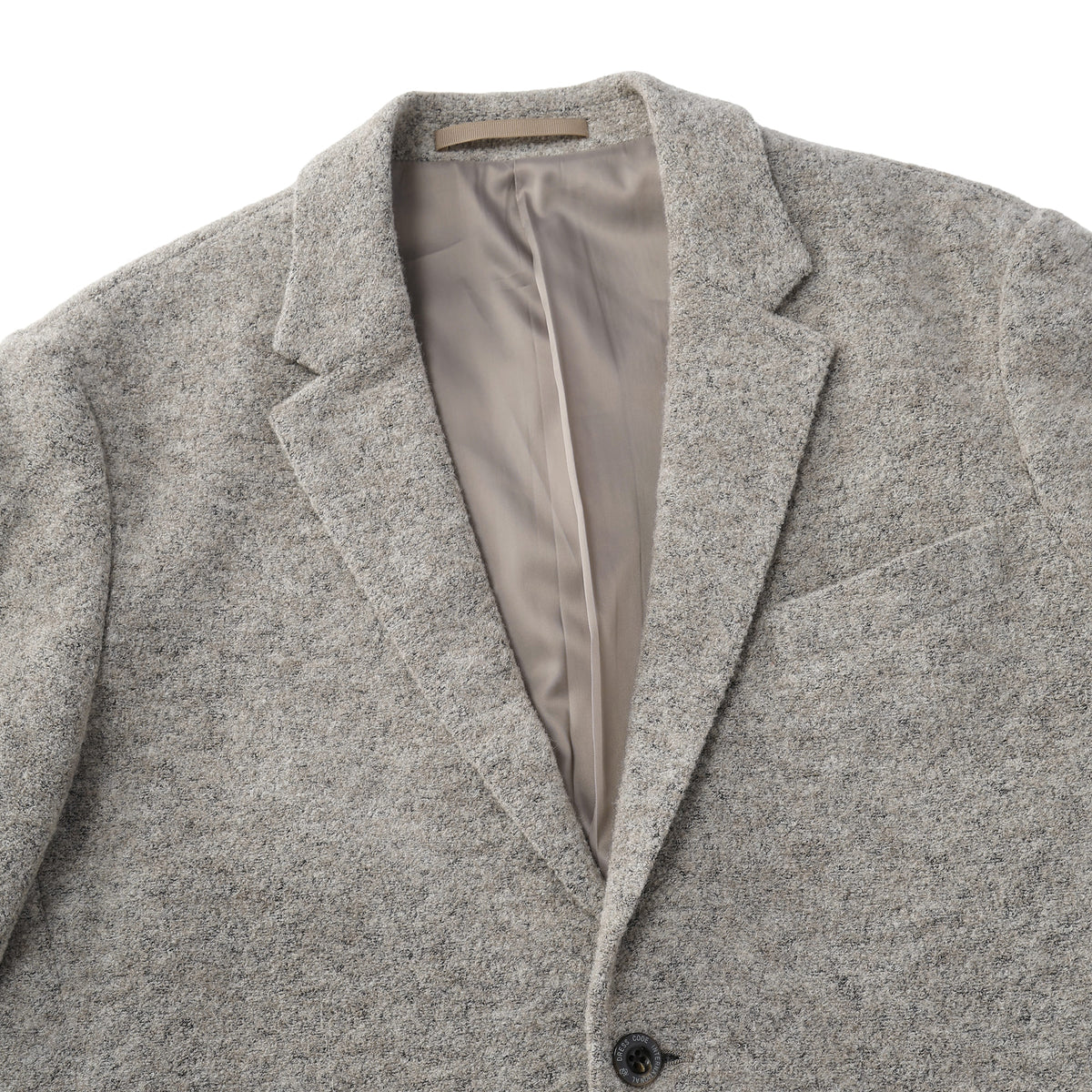 MEN WOOL RING KNIT ジャケット ネイビー