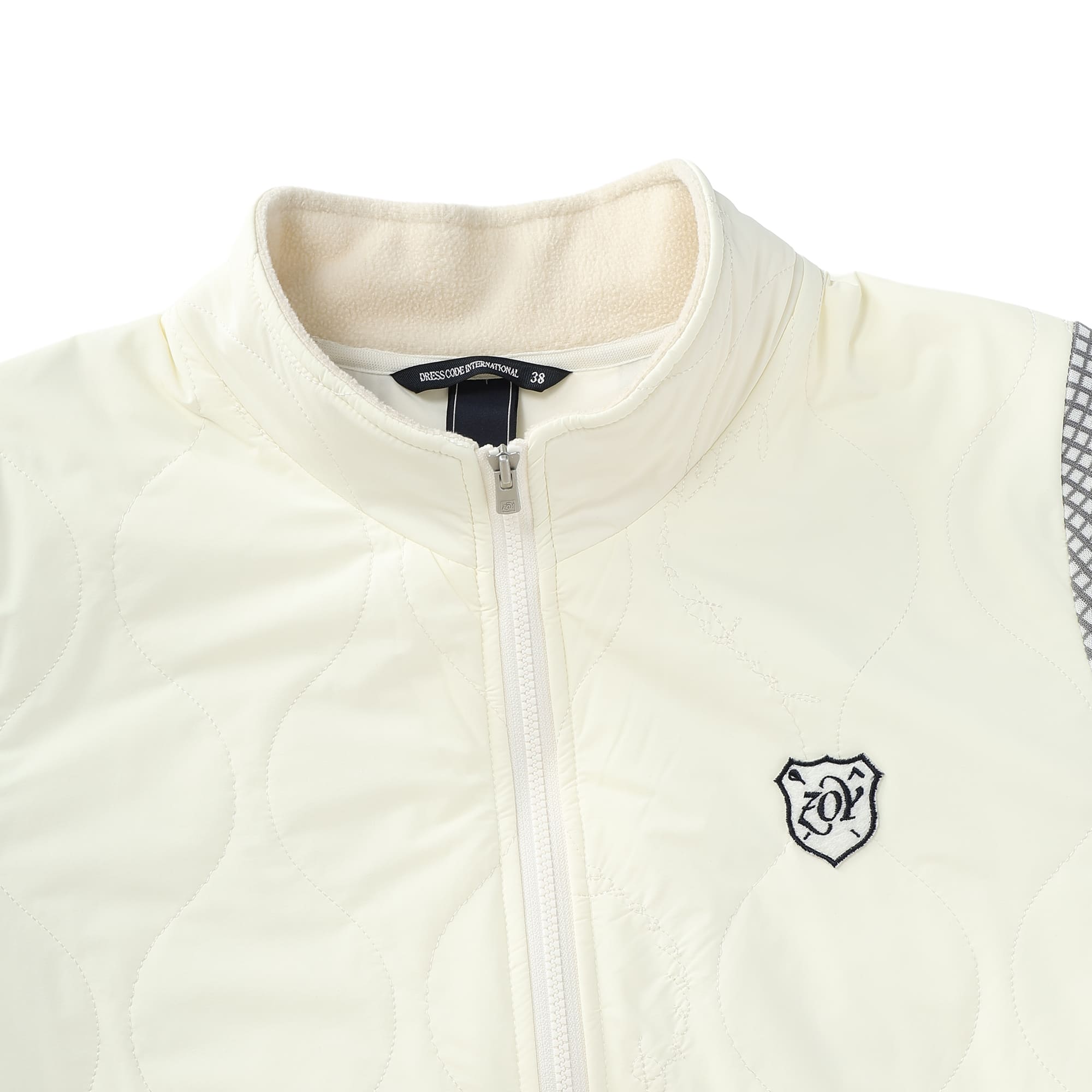Women's Graph Check WJQ Knit Blouson White