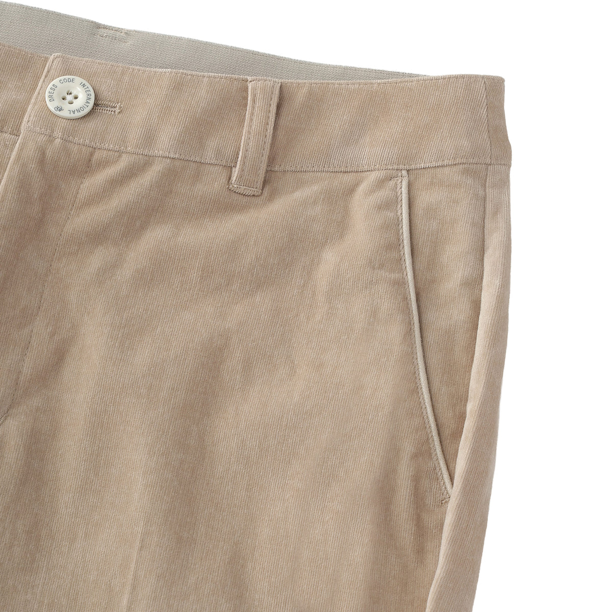 WOMEN 28W シャンブレーコール ロングパンツ ショコラ