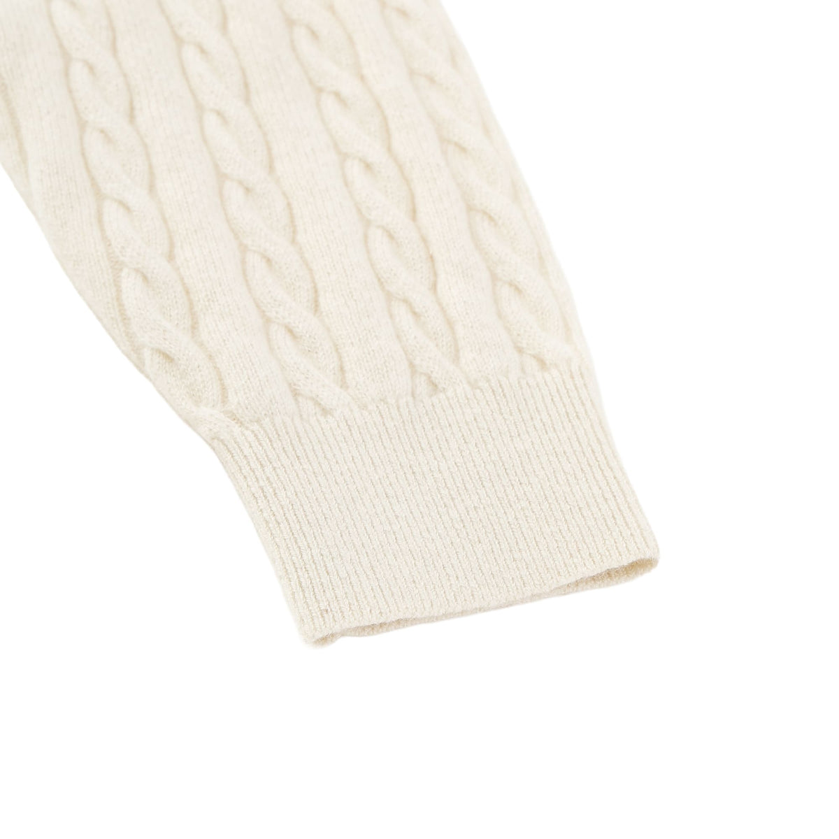 MEN Recycled CASHMERE 長袖セーター チョーク