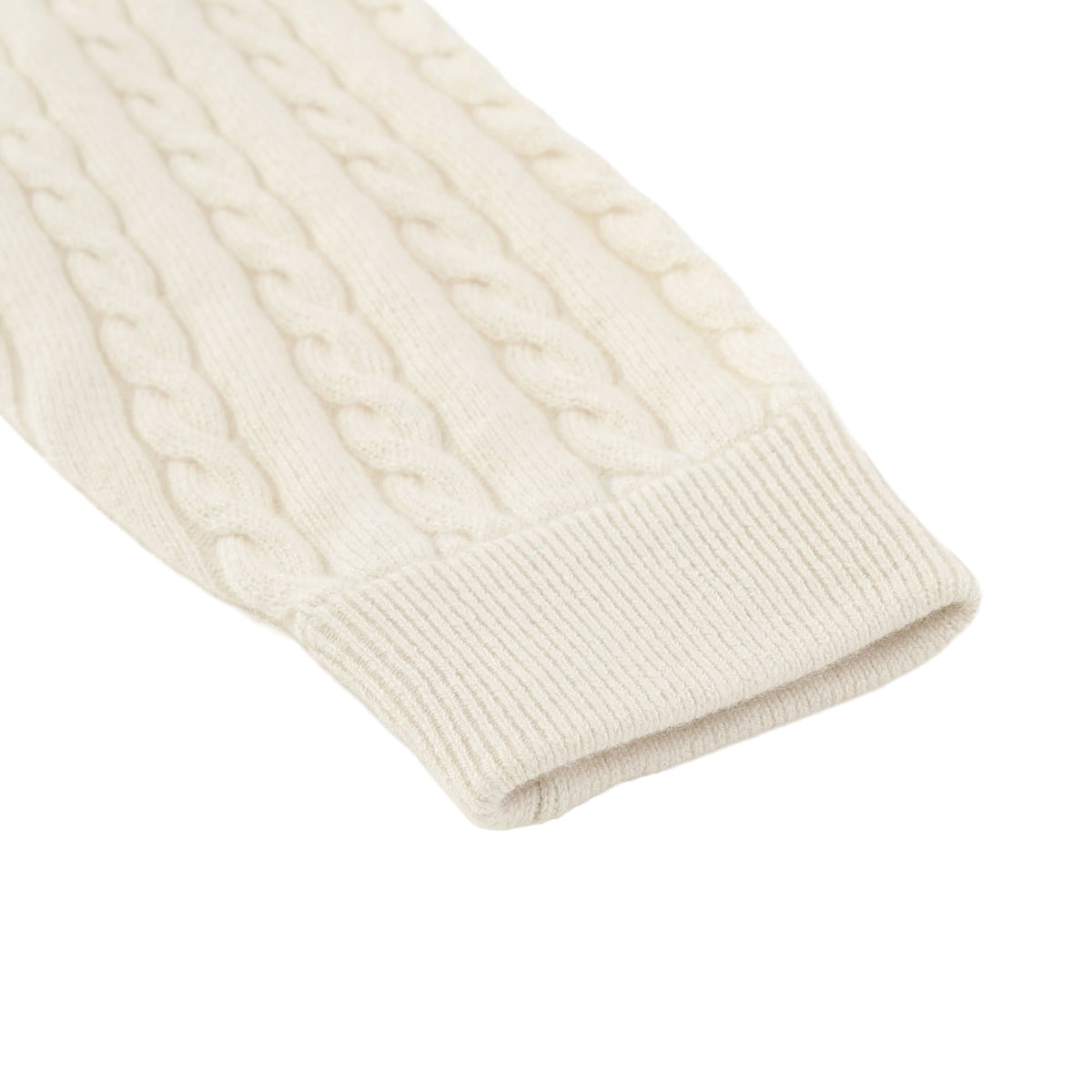 MEN Recycled CASHMERE ニットブルゾン チョーク