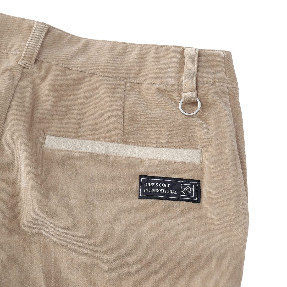 WOMEN 28W シャンブレーコール ロングパンツ ショコラ