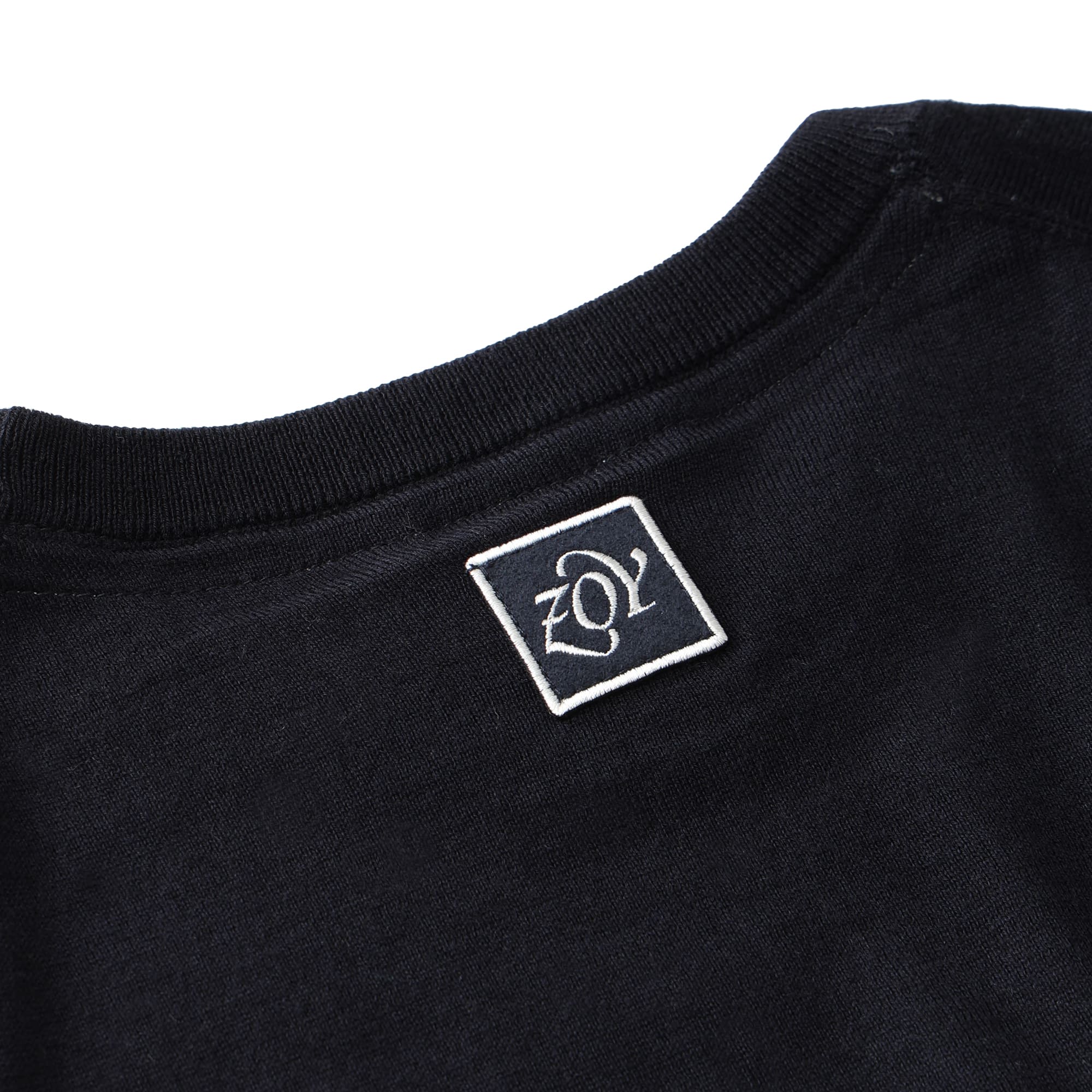 WOMEN Premium Cotton ボーダー 長袖セーター グレー