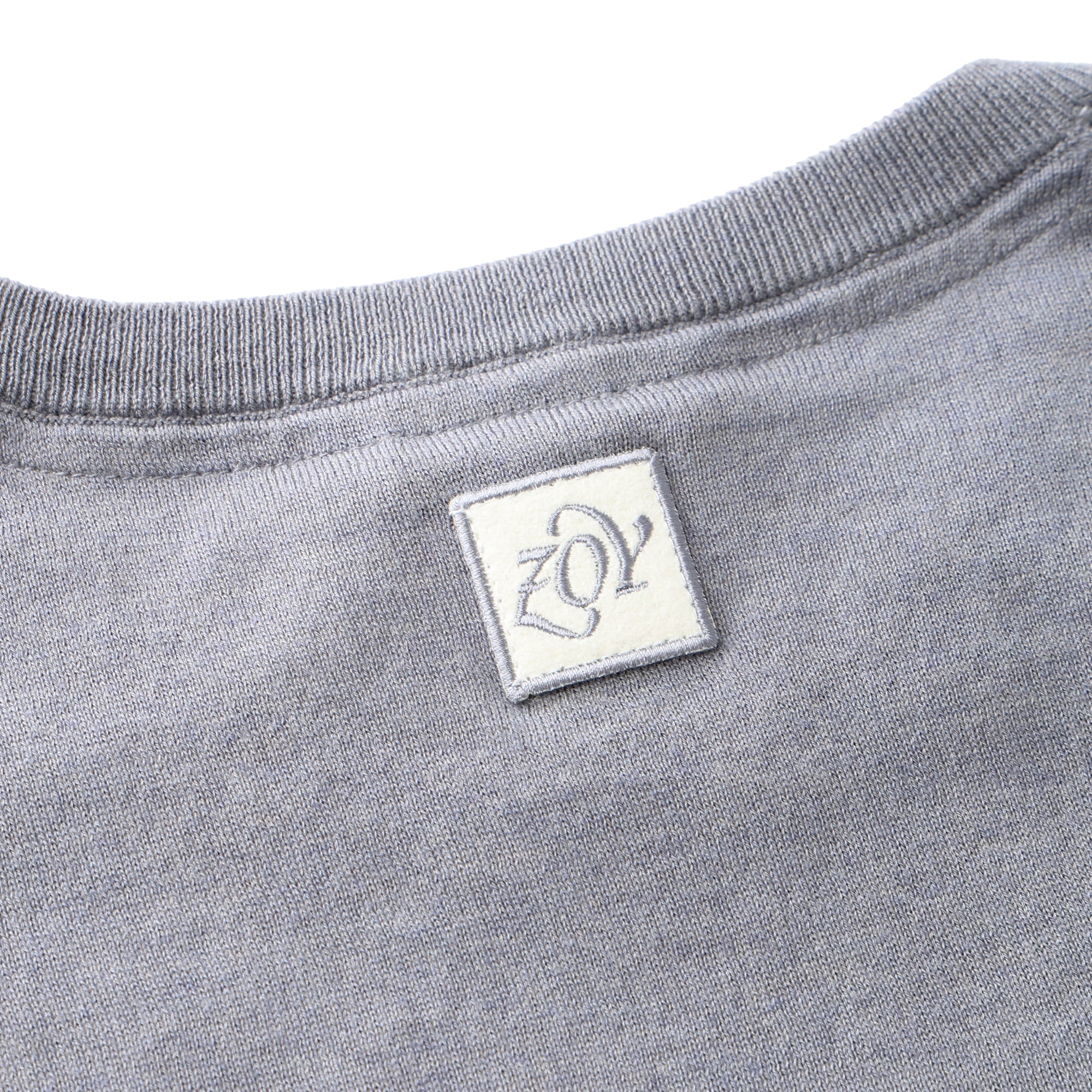 MEN Premium Cotton Striped Long Sleeve Sweater Gray