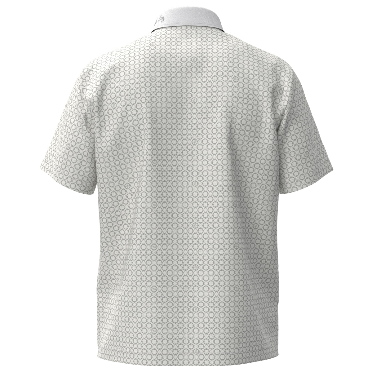 Men's Floating Ring Print Short Sleeve Shirt White
