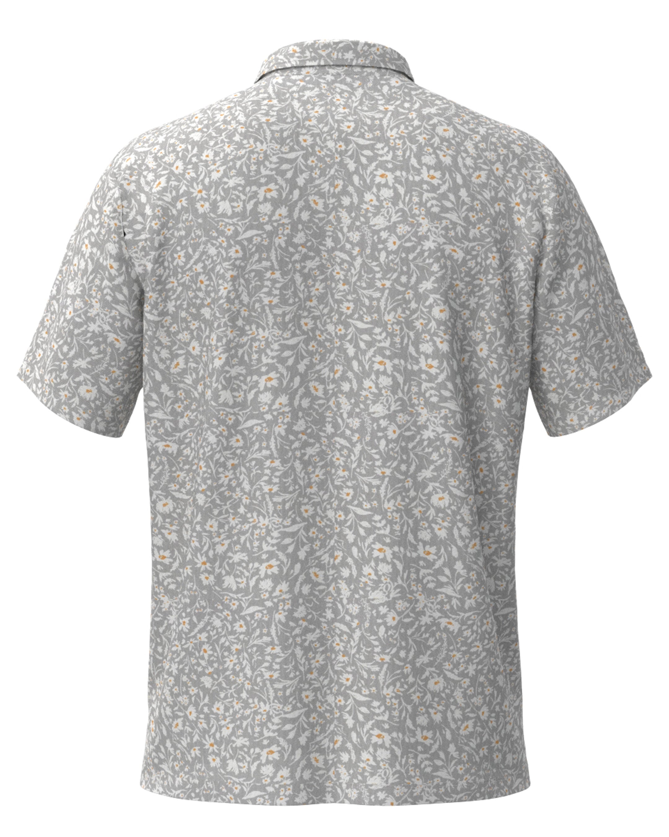 Men's Alphabet Print Short Sleeve Shirt White