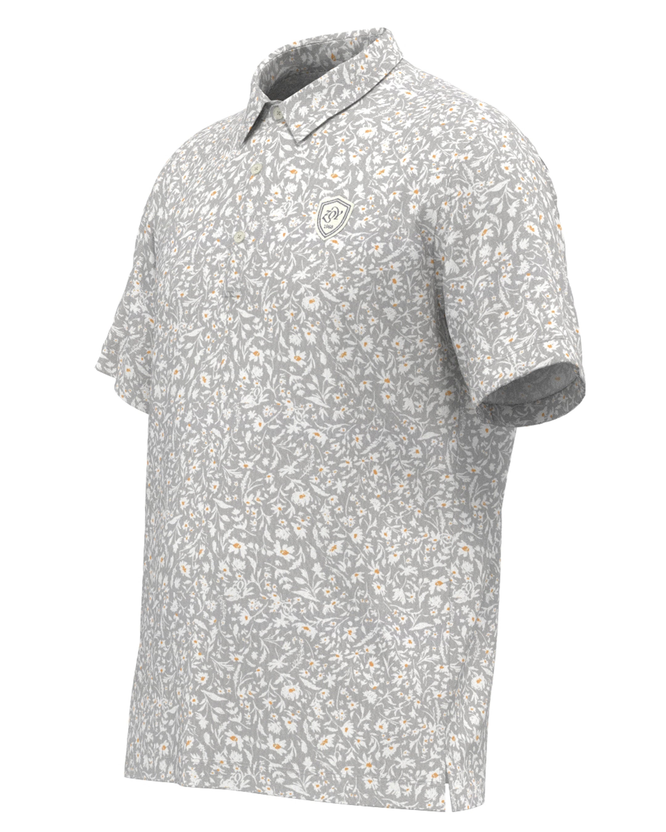Men's Alphabet Print Short Sleeve Shirt White