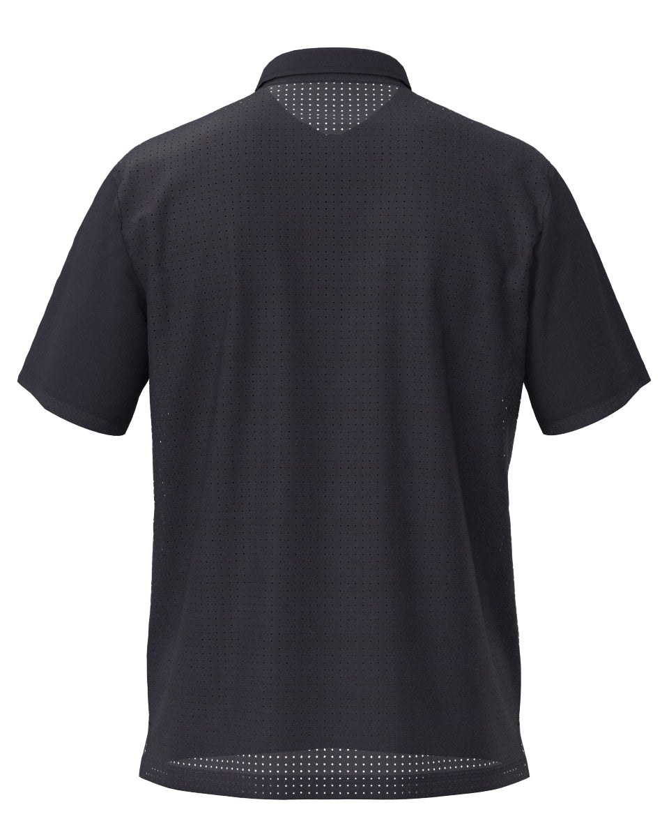 MEN SENSITIVE TINTO/UNITO Short Sleeve Polo Shirt Eggplant