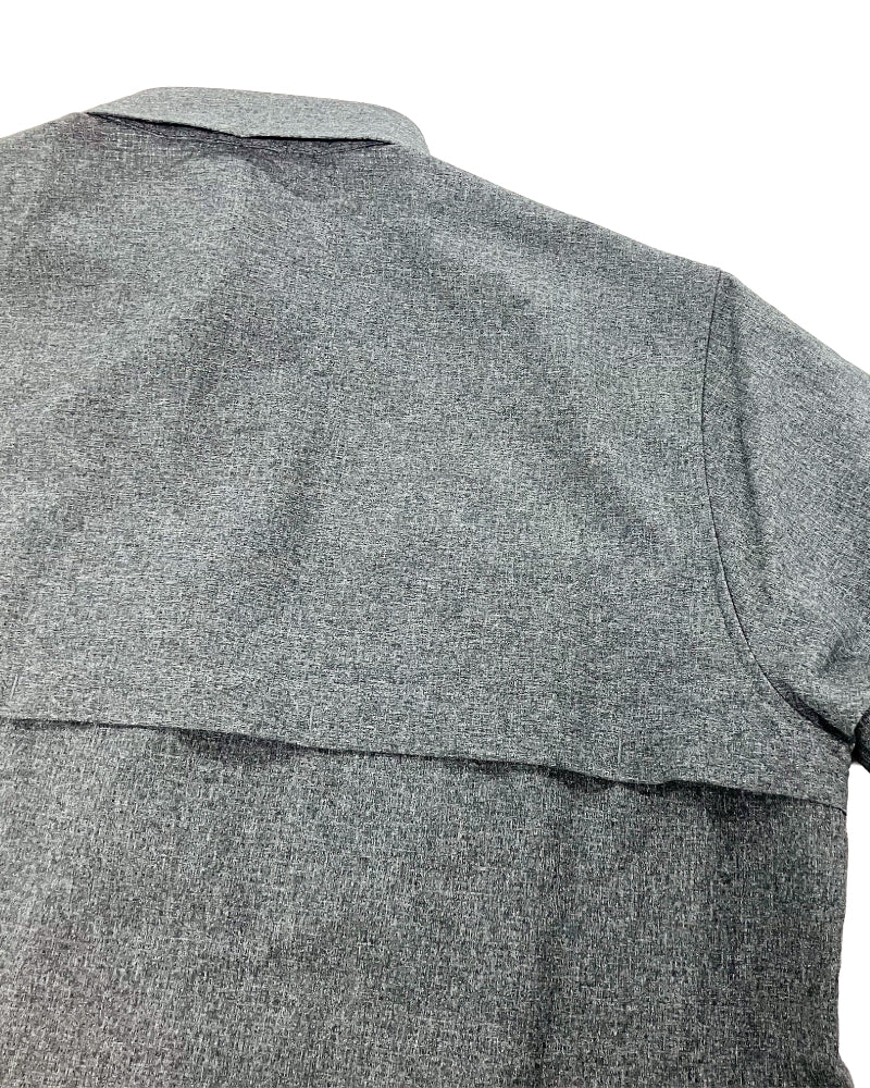 MEN Primeflex Dot Air Short-Sleeve Shirt Gray