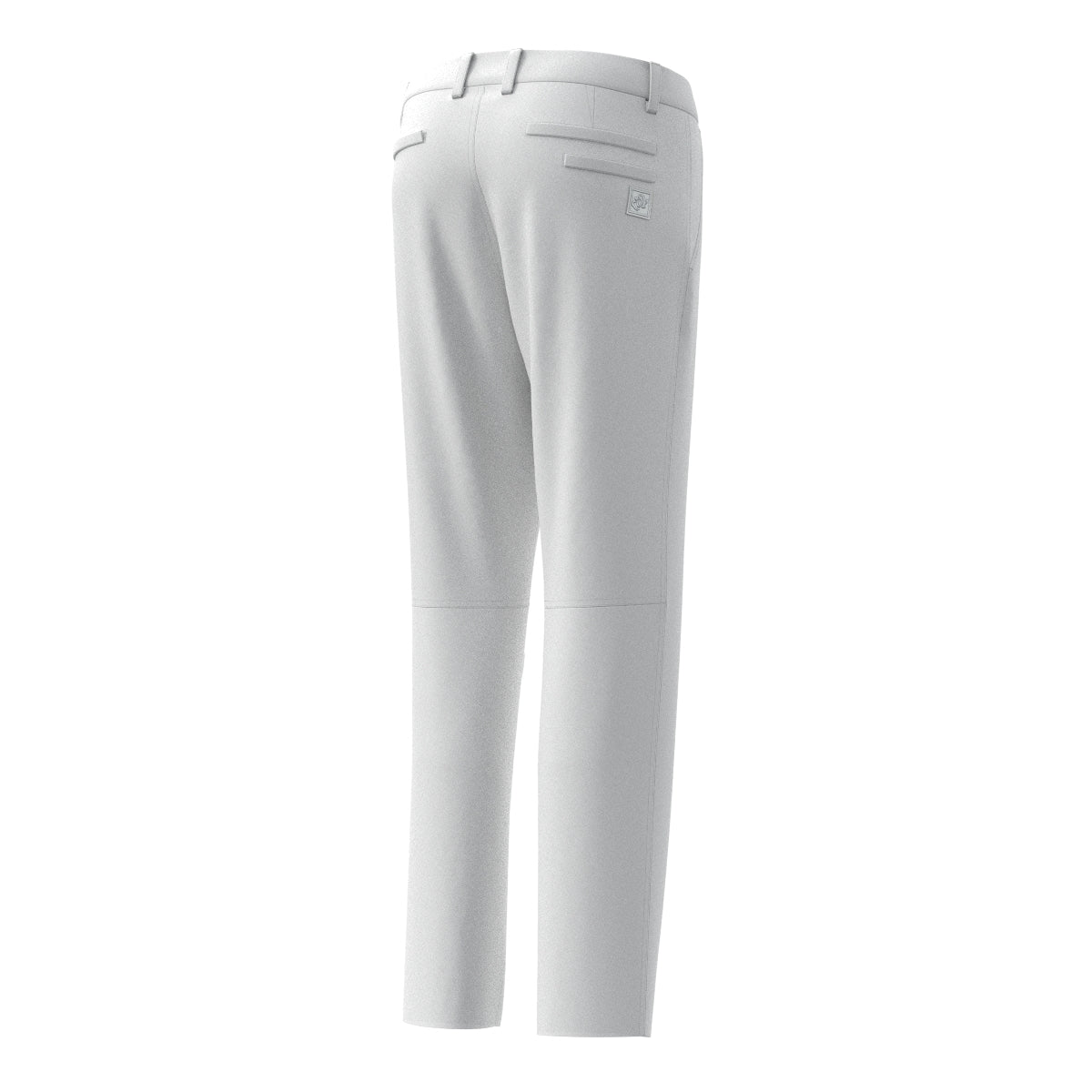 MEN バックパイルサテンストレッチ ロングパンツ ホワイト