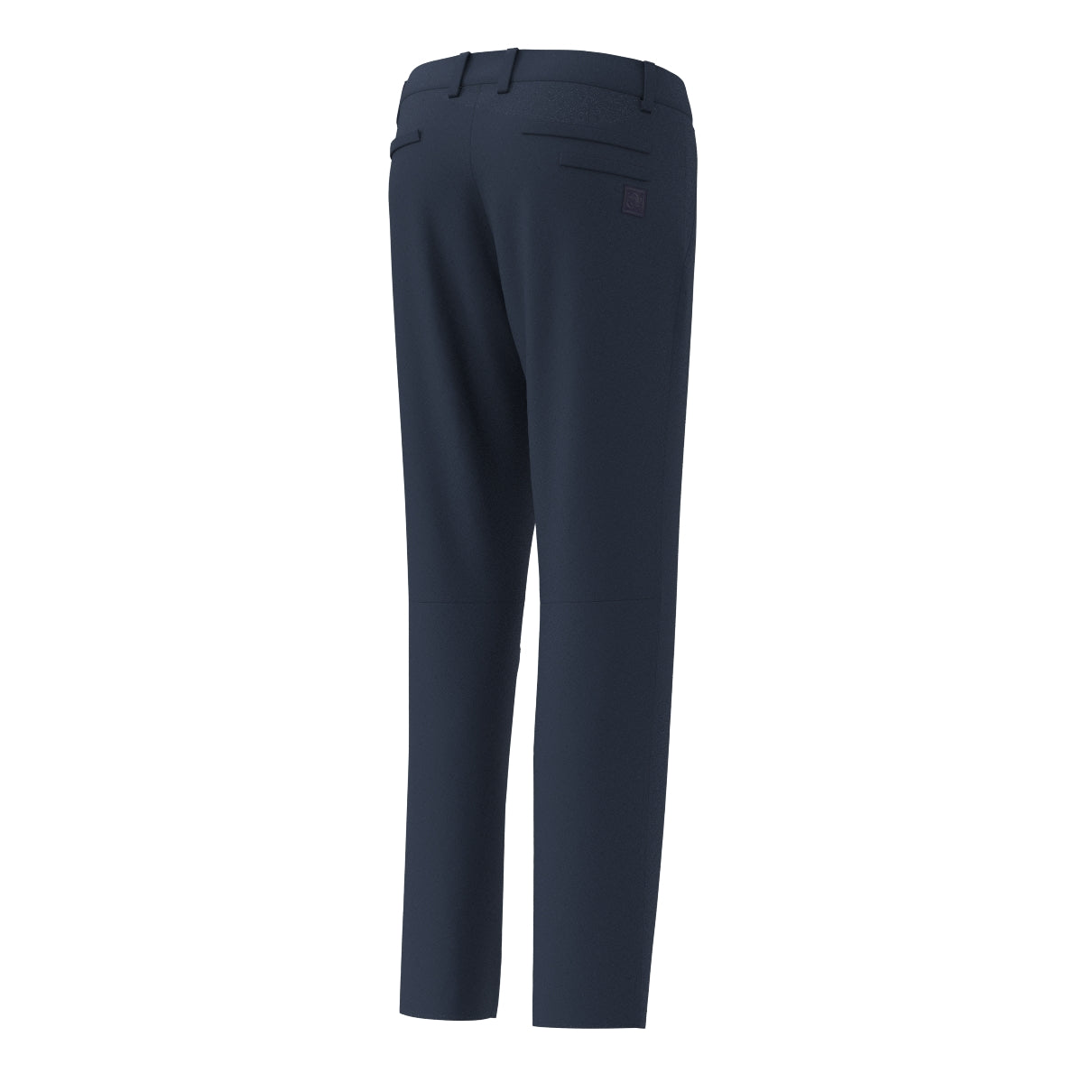 MEN Back Pile Satin Stretch Long Pants Eggplant