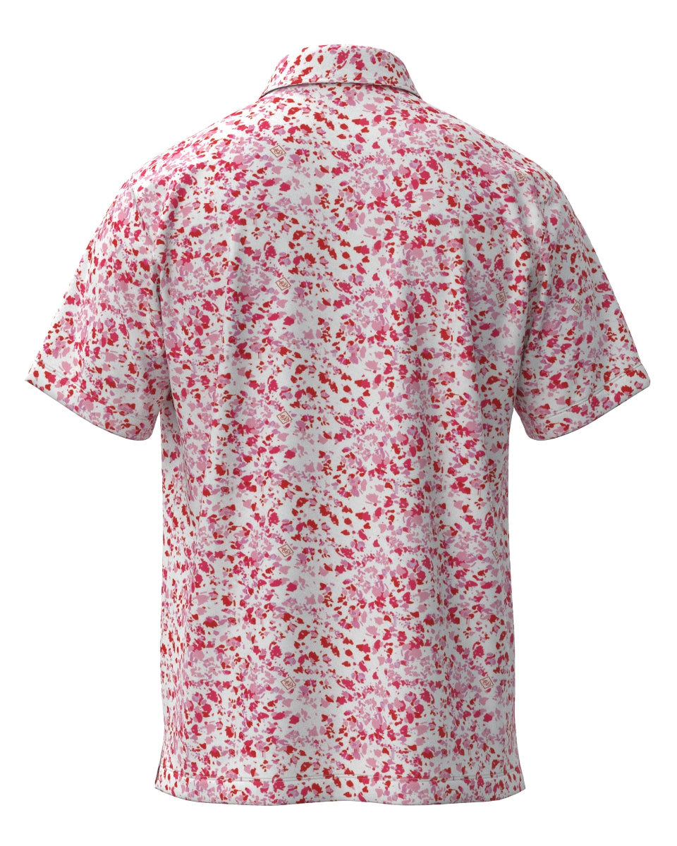 MEN スプラッシュPT 半袖シャツ レッド