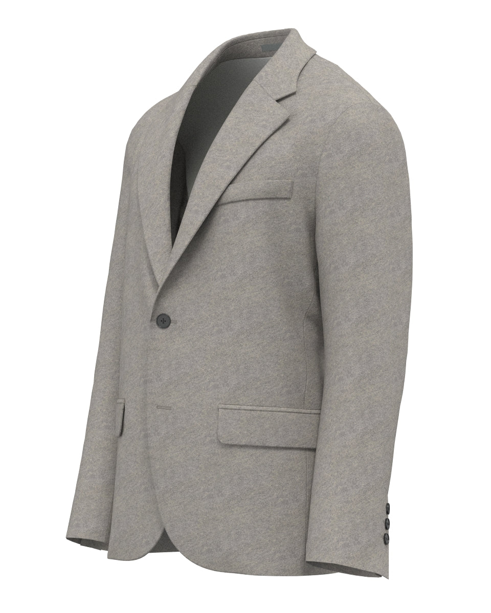 MEN WOOLLET SOFT ジャケット グレー