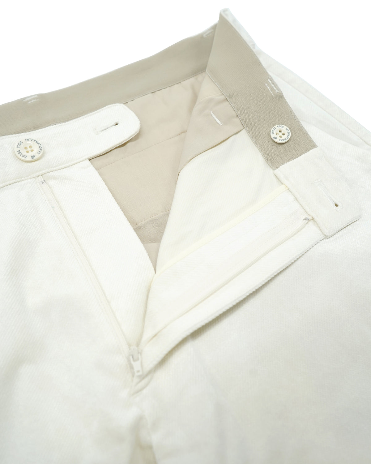MEN VENUS TWILL CORDUROY ロングパンツ アイボリー
