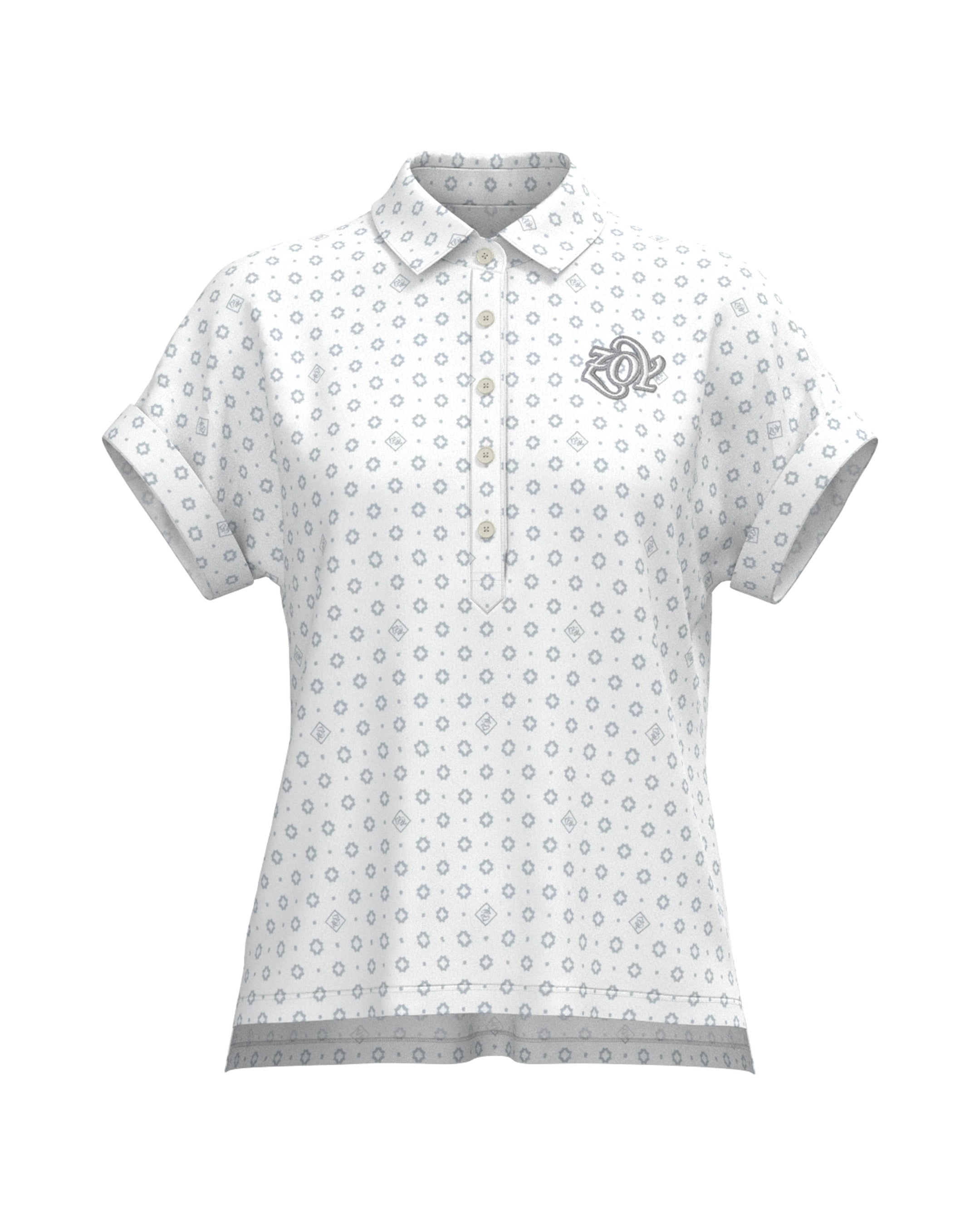 Men's Alphabet Print Short Sleeve Shirt White