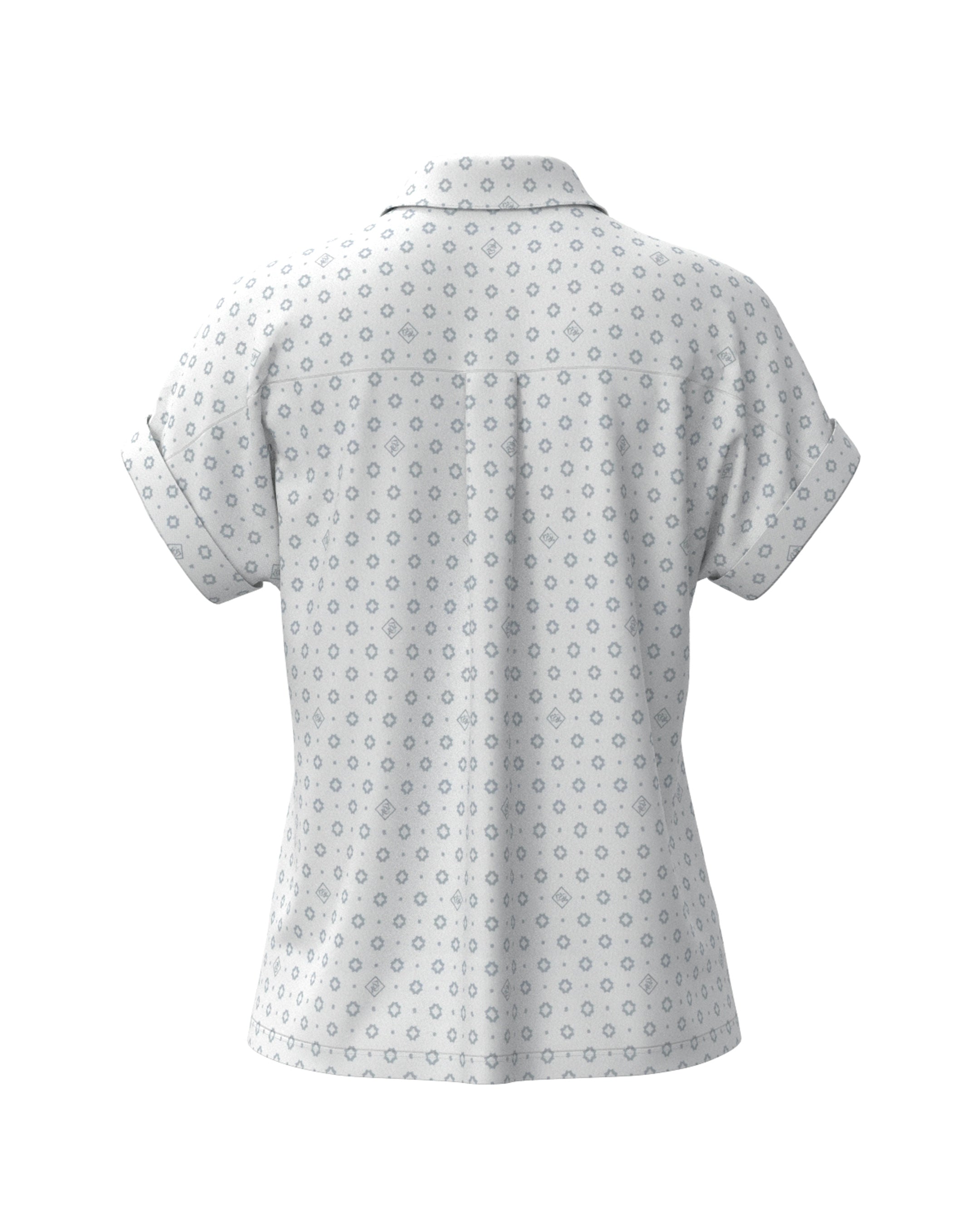 Men's Alphabet Print Short Sleeve Shirt White