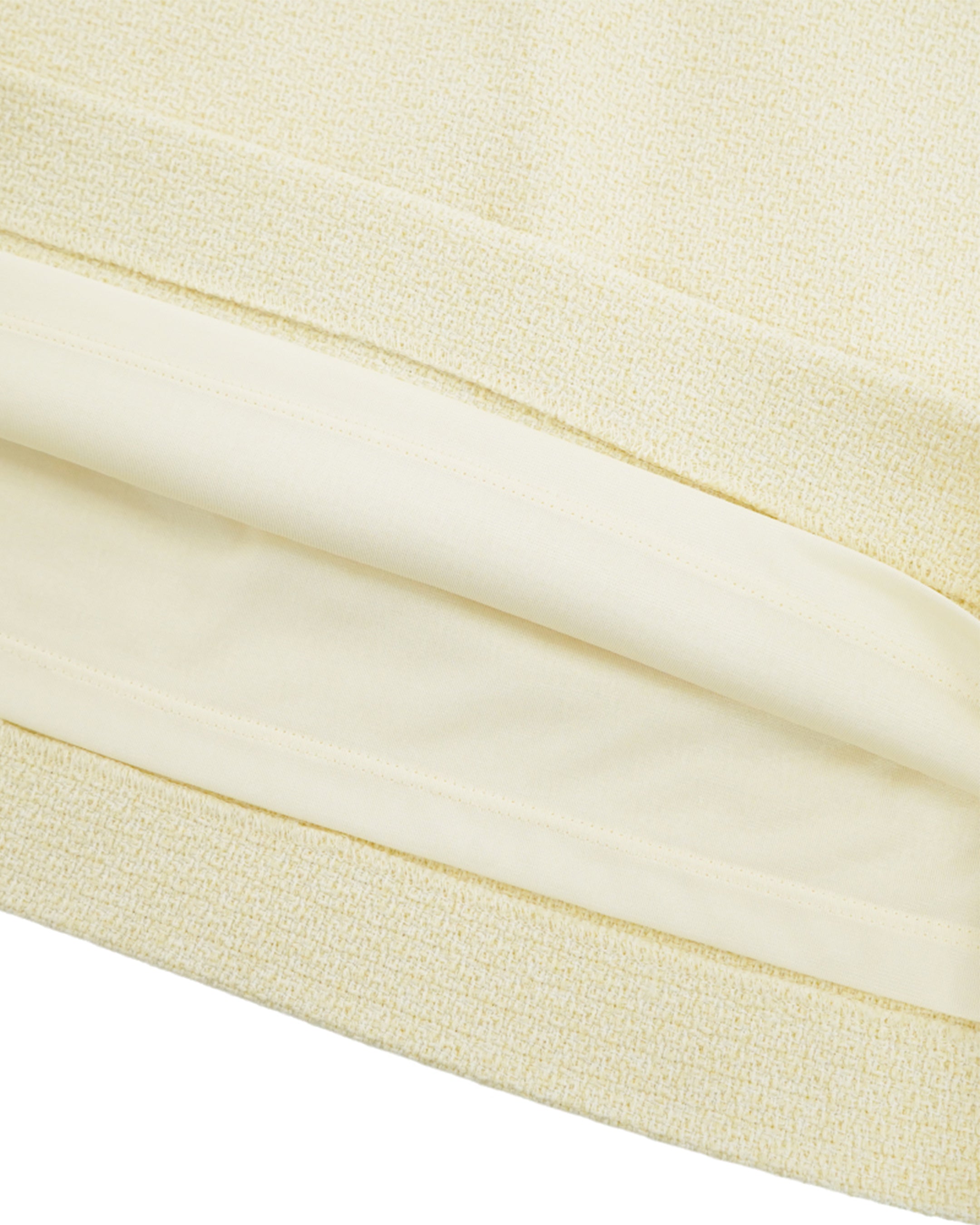 WOMEN FANCY TWEED SKIRT YELLOW
