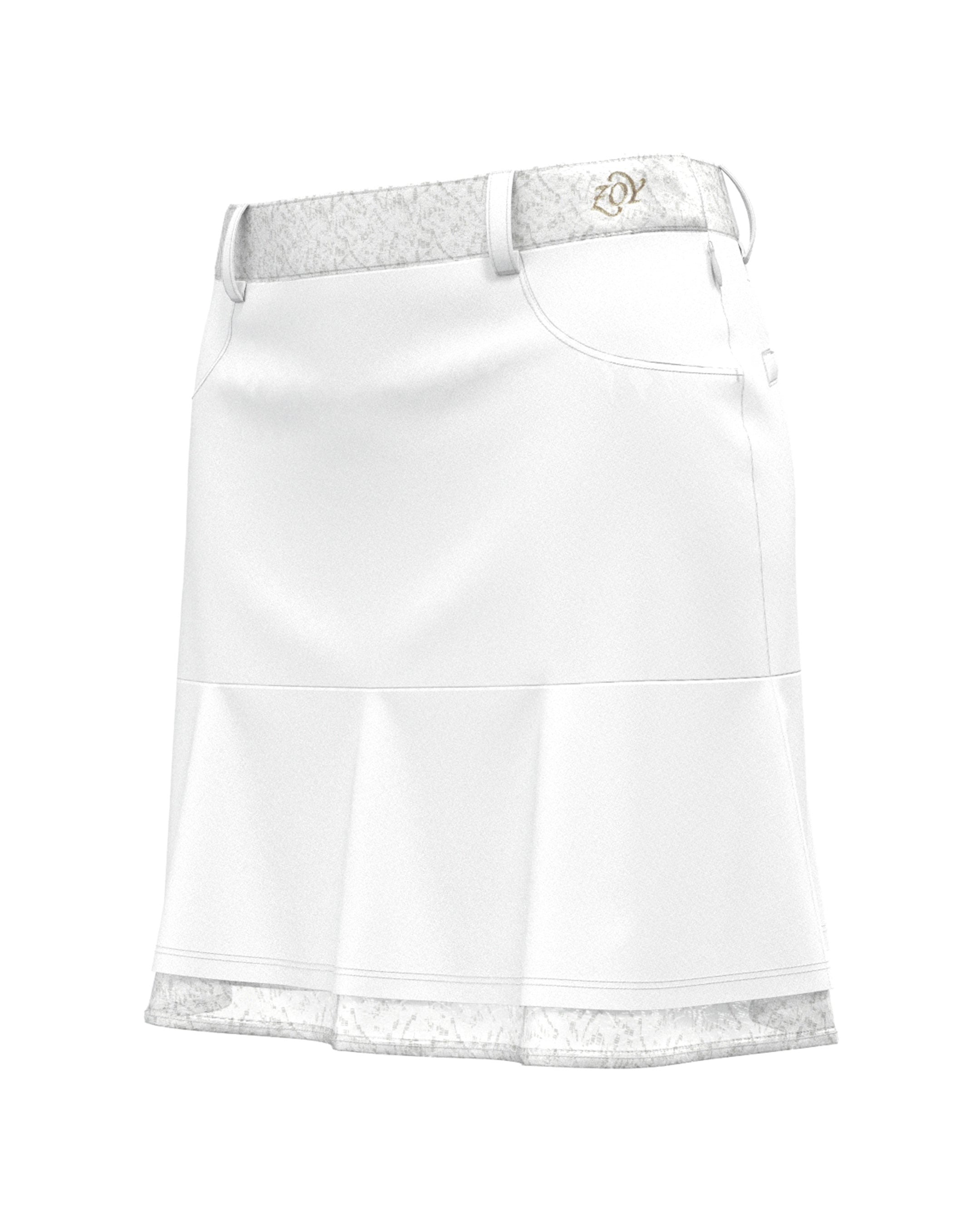 WOMEN GRACECOOL cotton tricot スカート ホワイト
