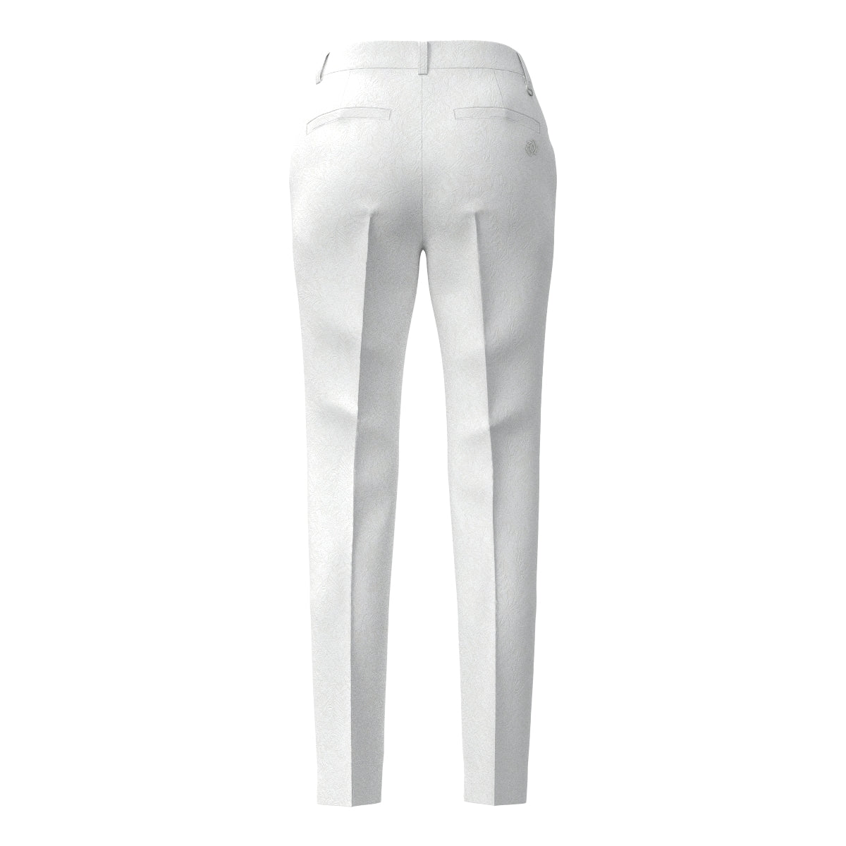 WOMEN ストレッチフラワーJQ ロングパンツ ホワイト