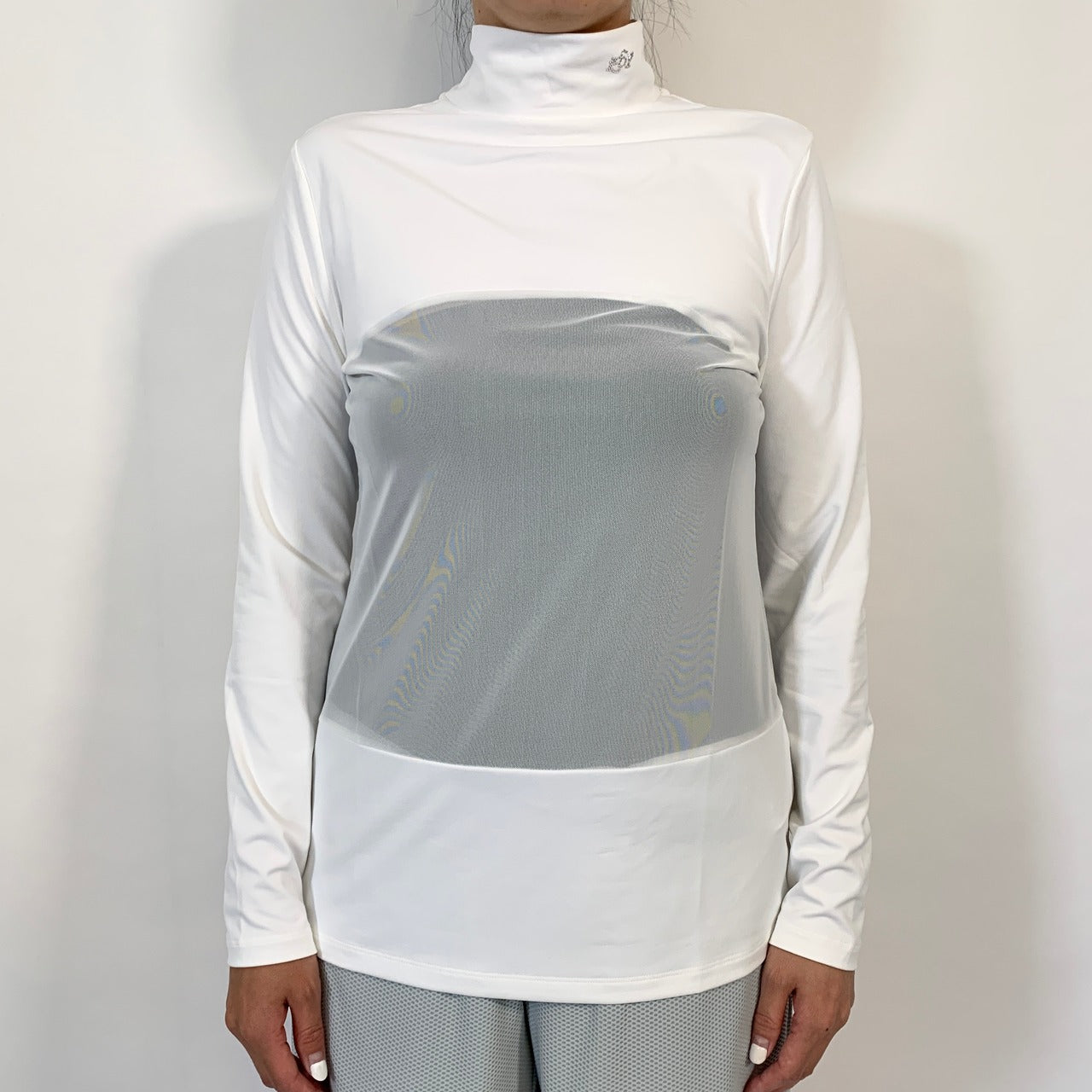 Women's Twincot UV Long Sleeve Mock Neck Innerwear in Navy