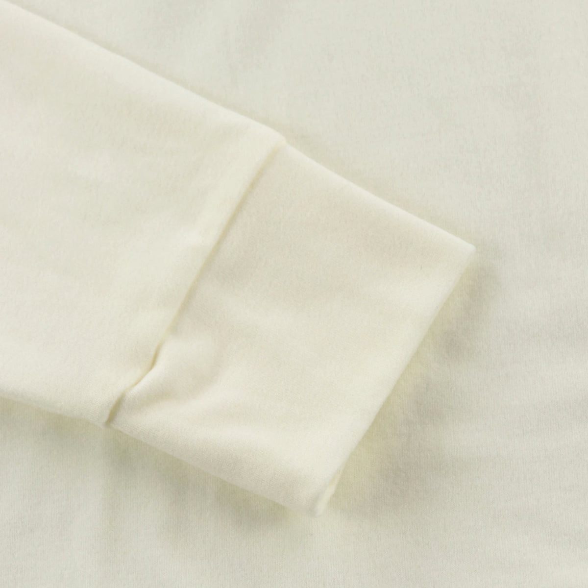 WOMEN 3LAYERED COTTON WARM 長袖ポロシャツ サックス
