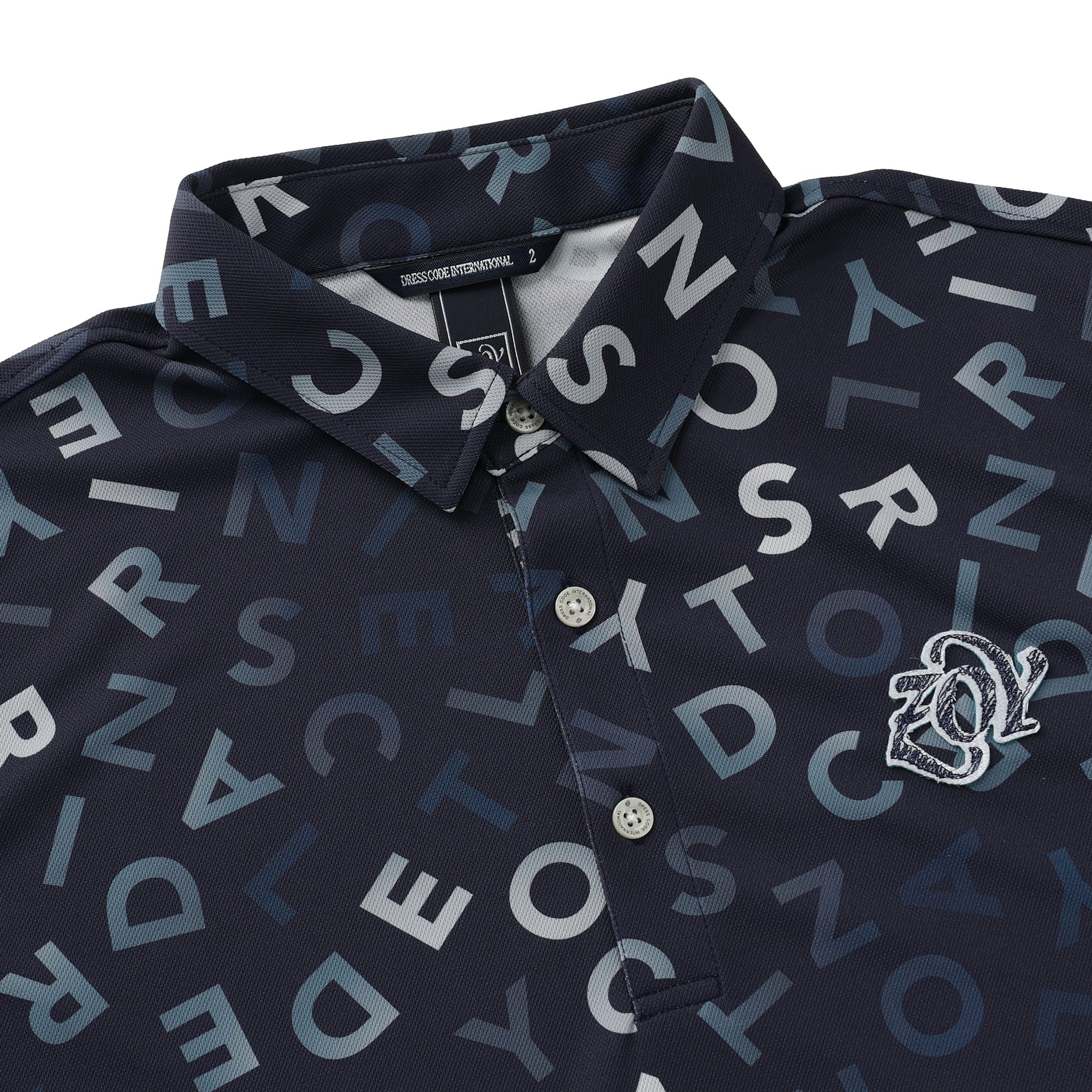 【24AW新作】MENS ロゴプリント 半袖ポロシャツ ネイビー 071444010 - ZOY OFFICIAL