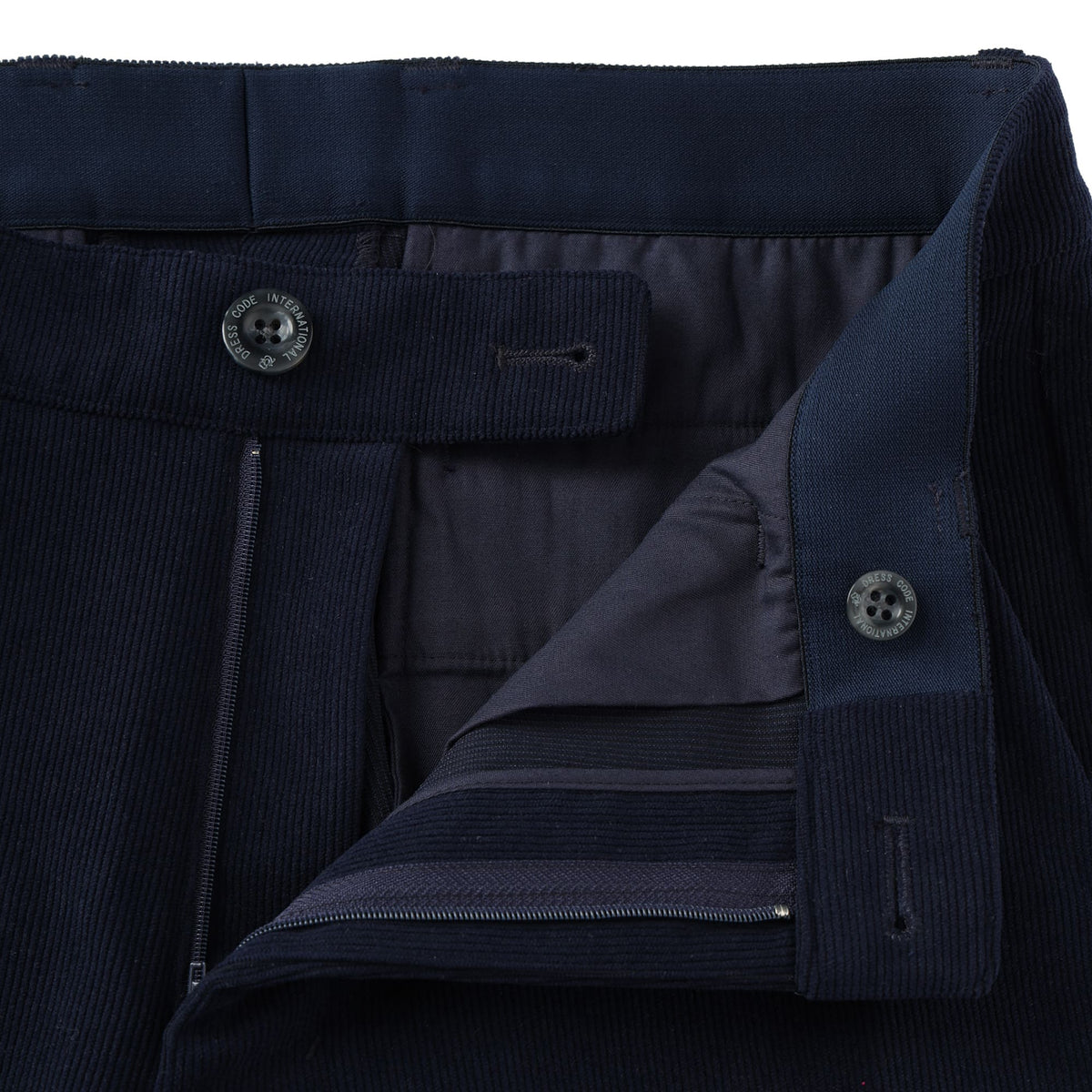 【24AW新作】MENS トリコットコーデュロイ ロングパンツ ネイビー 071444412 - ZOY OFFICIAL