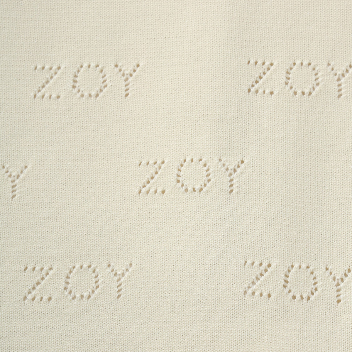 【24AW新作】MENS ZOYアイレット天竺プレーティング 長袖セーター(防風裏地付) エクリュ 071444709 - ZOY OFFICIAL
