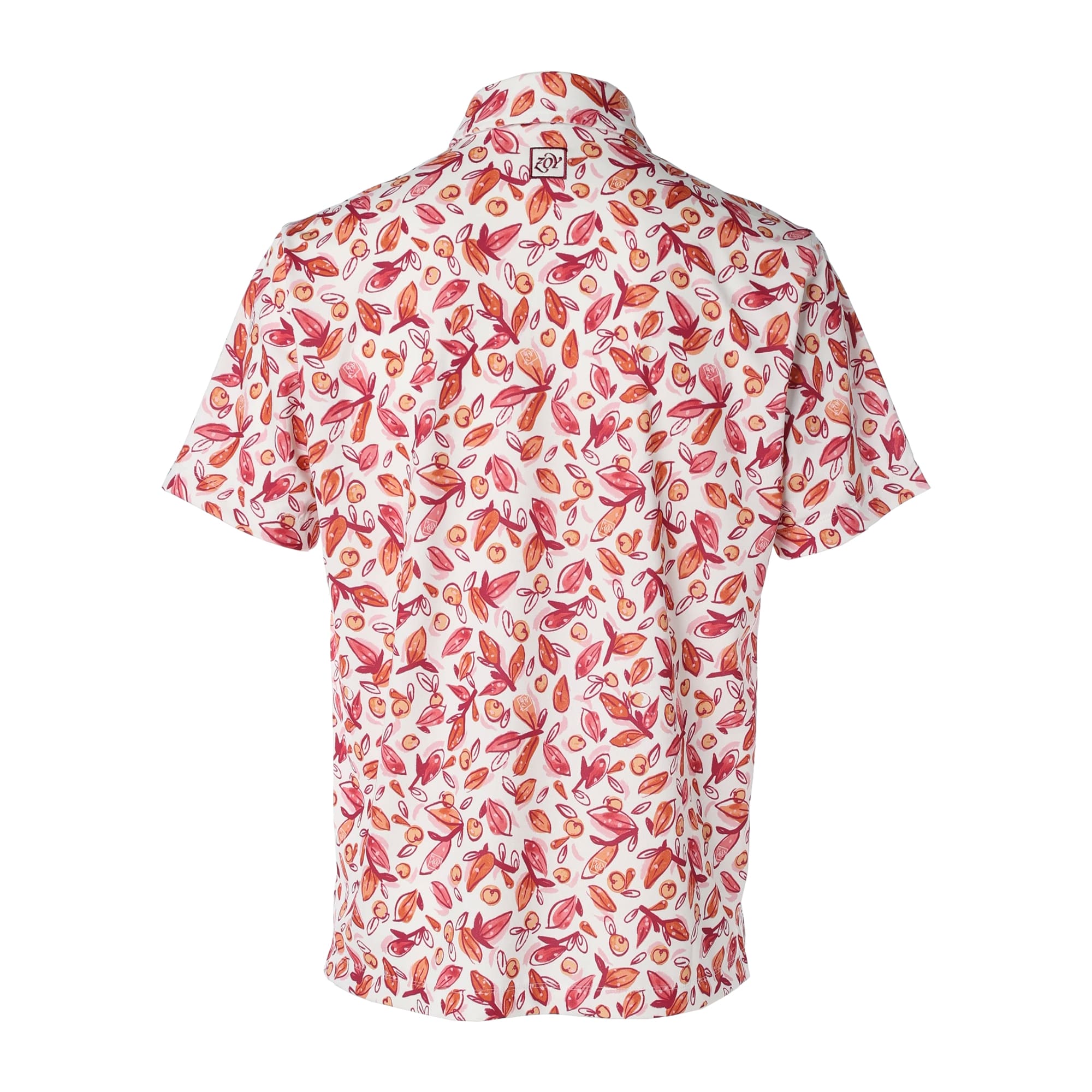 【24SS新作】MENS アップルリーフプリント チェリーピンク 071442018 - ZOY OFFICIAL