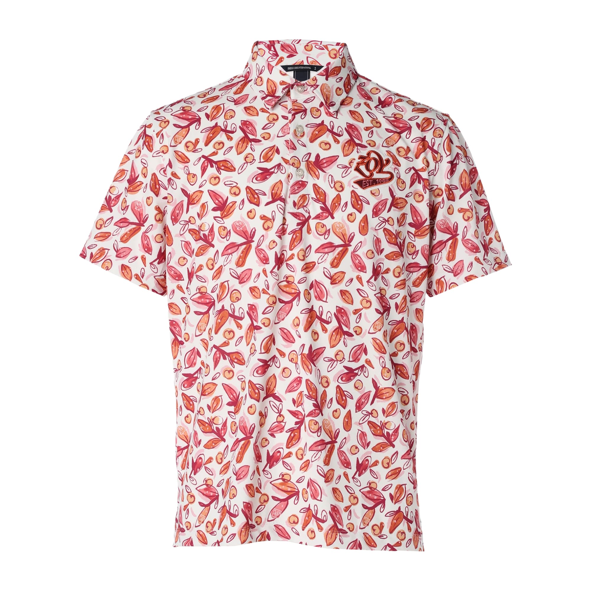 【24SS新作】MENS アップルリーフプリント チェリーピンク 071442018 - ZOY OFFICIAL