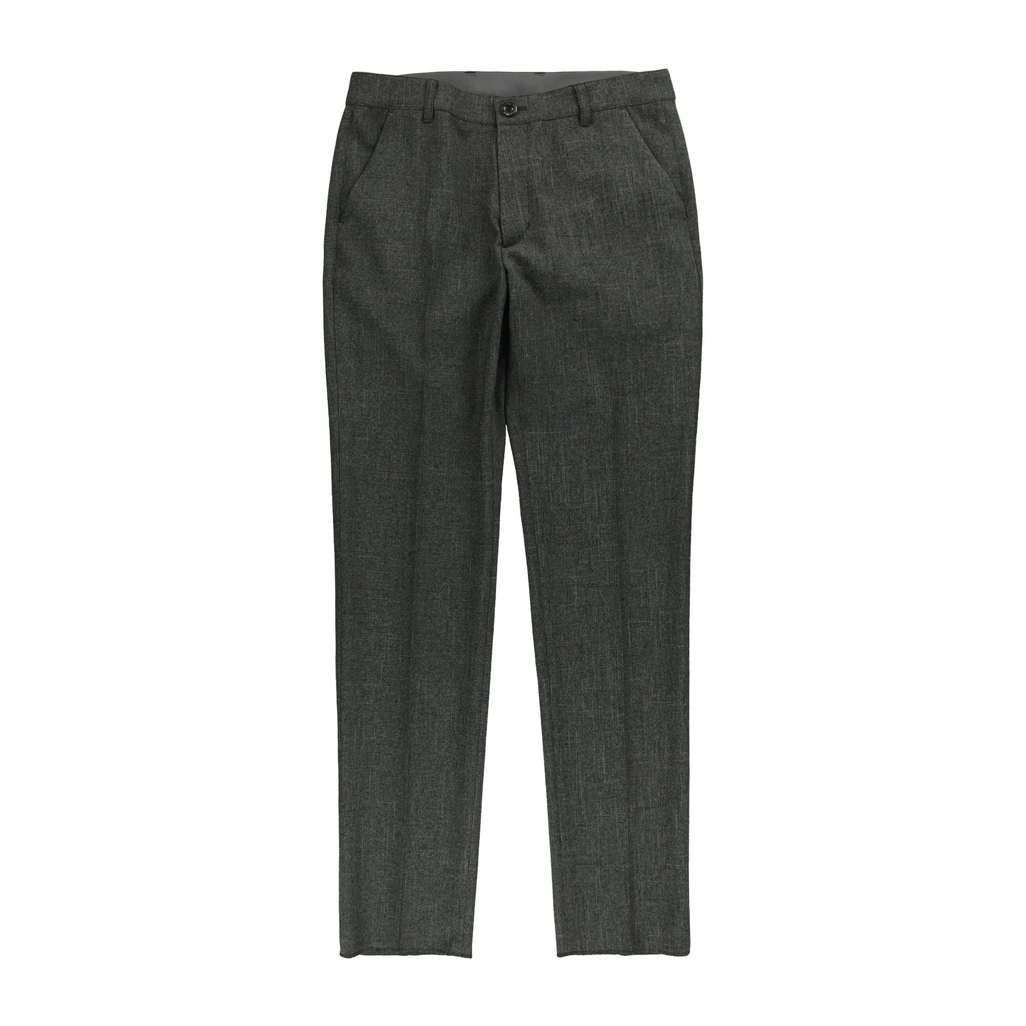 【24SS新作】MENS シャークスキンストレッチロングパンツ チャコール 071442402 - ZOY OFFICIAL
